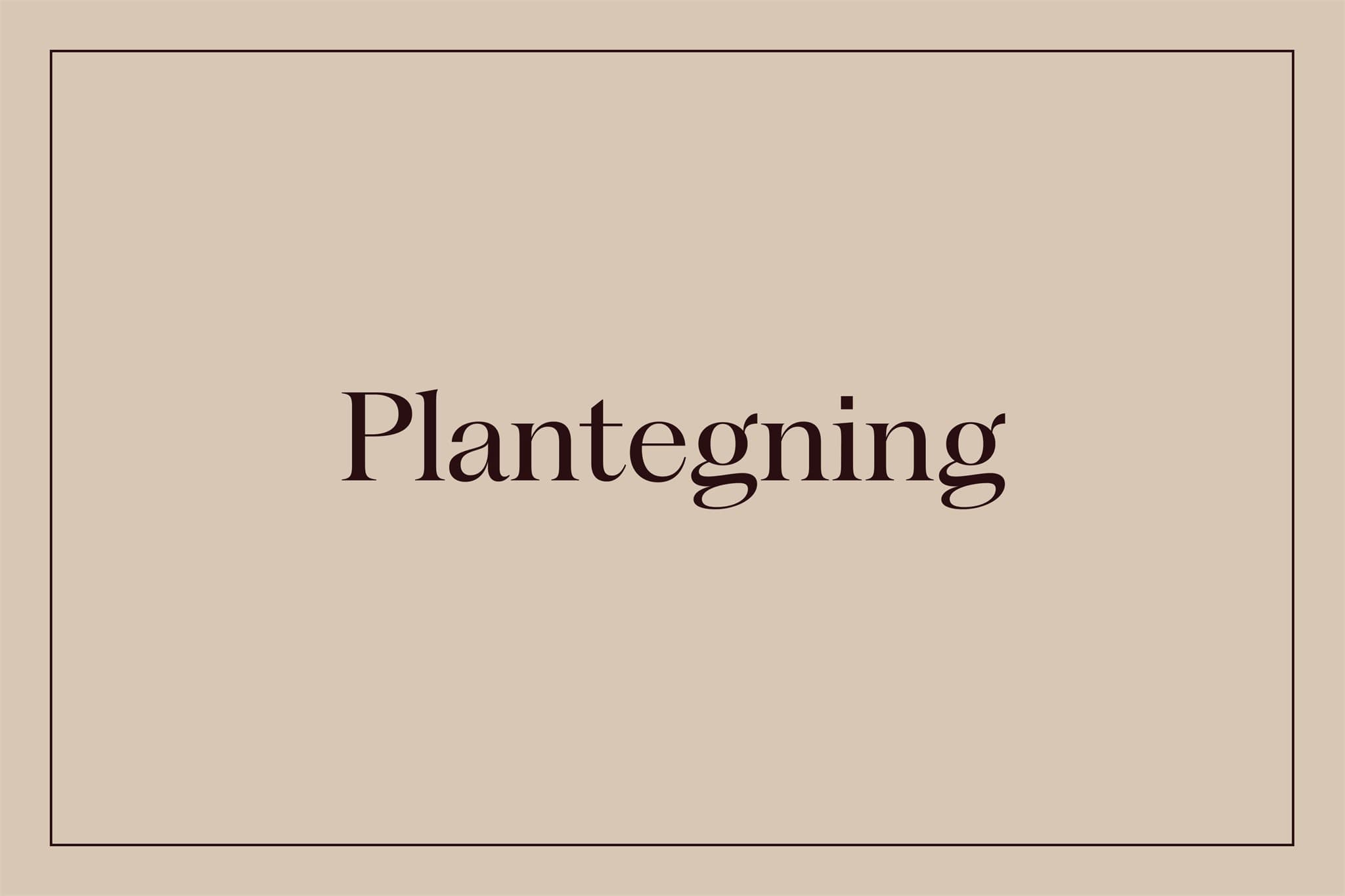 Plantegning.
