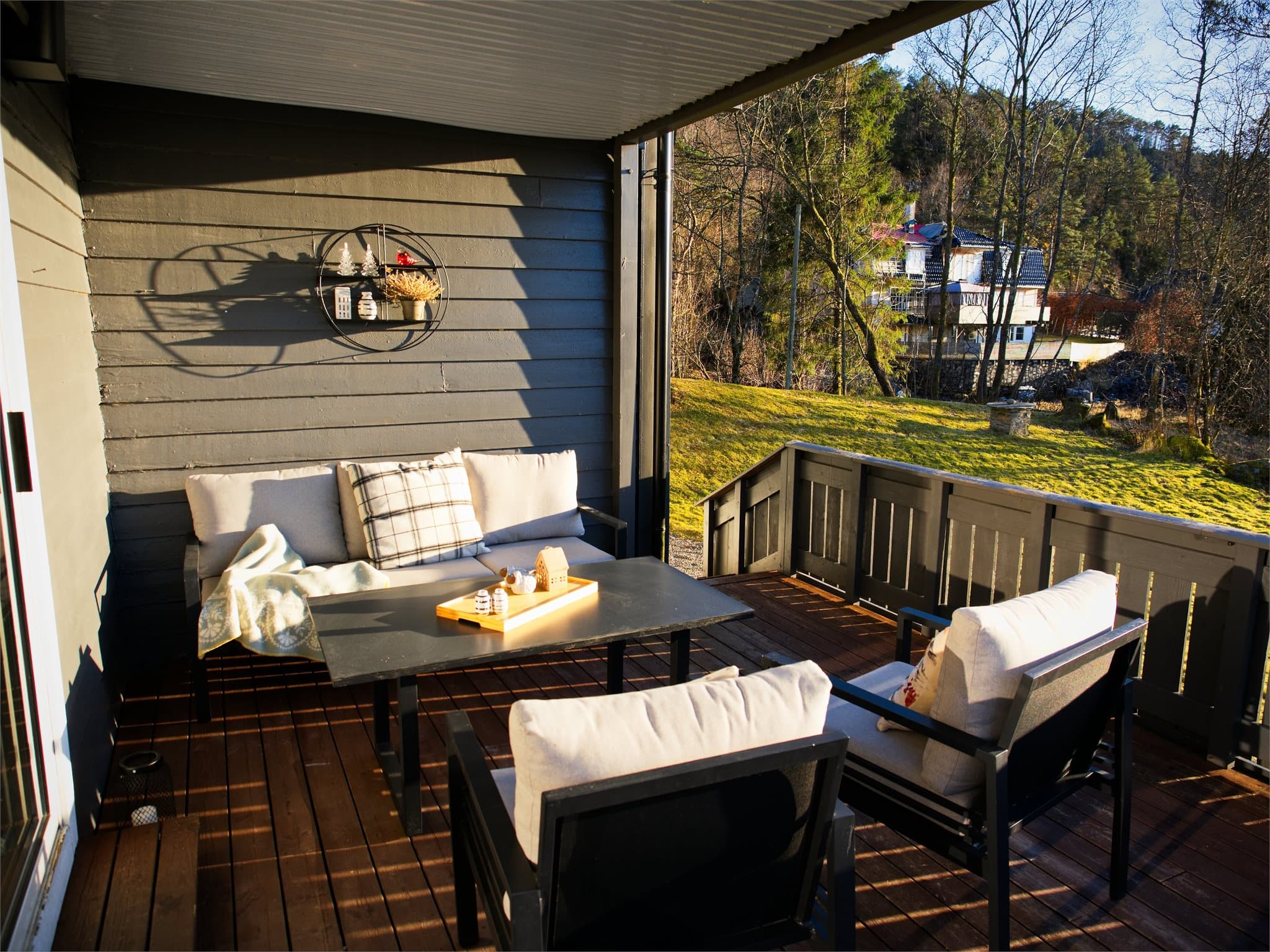 Terrasse med gode solforhold