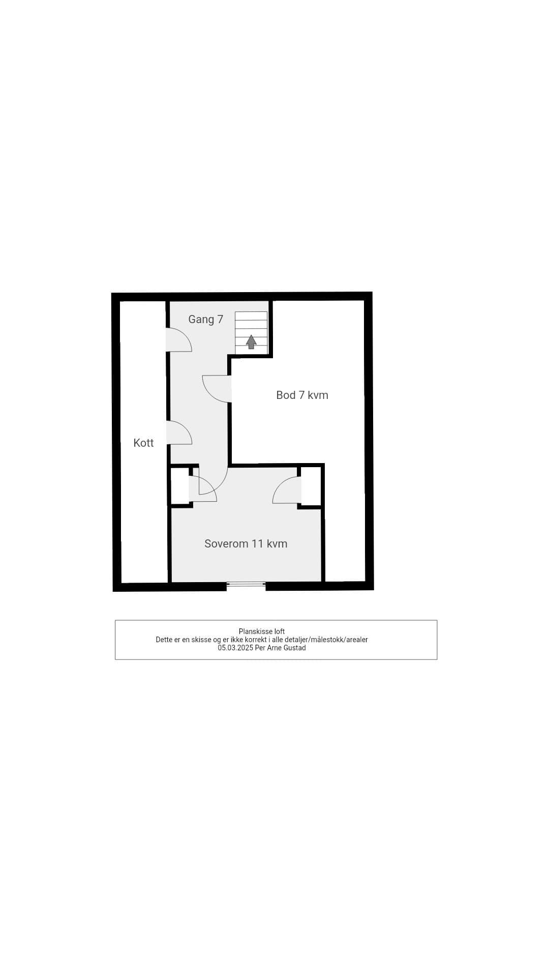 Plantegning - Loft