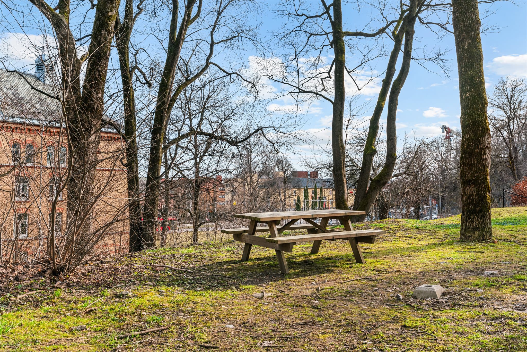 Hyggelige uteområder tilhørende borettslaget, perfekt for avslapning.