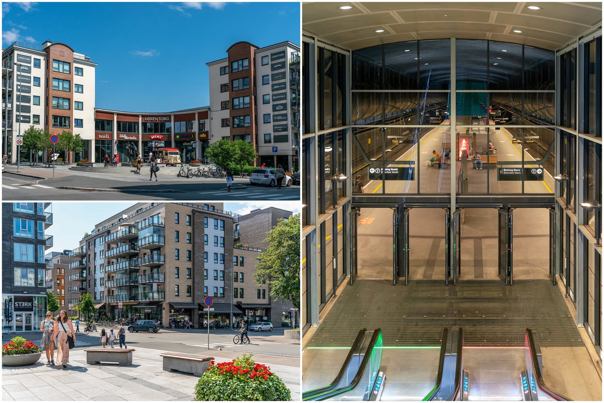 Kort vei til både Løren Torg med varierte servicetilbud og Løren T-banestasjon.