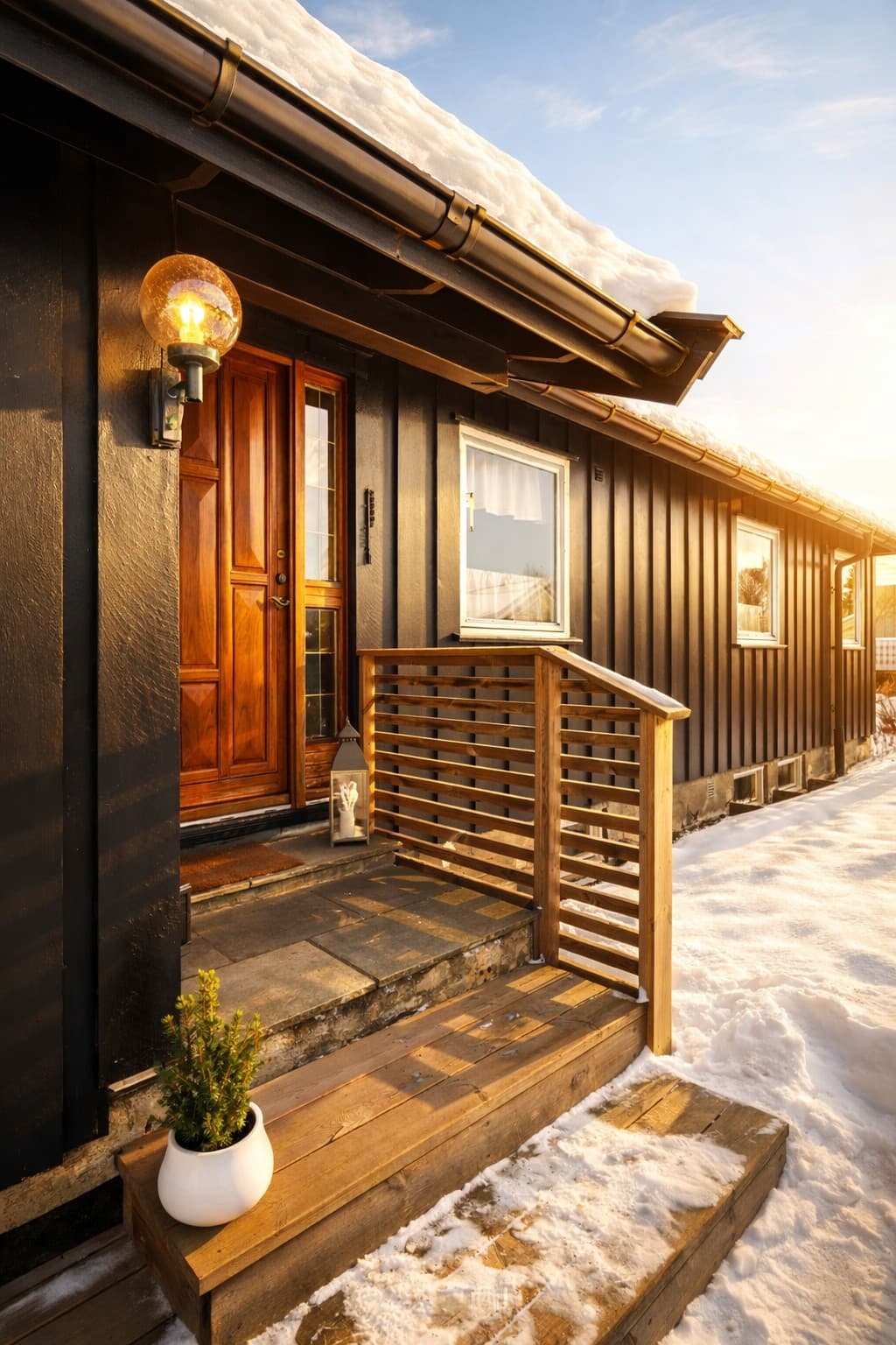 Eneboligen er fra 1968 og fremstår velholdt med behov for noe modernisering.