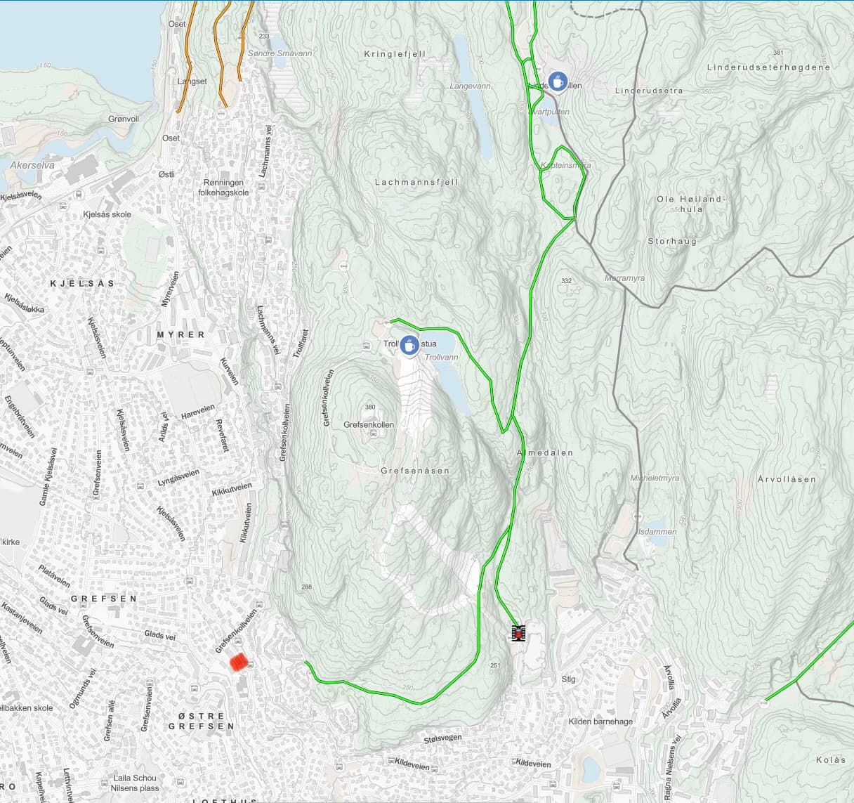Prepp skiløype ski-in ski-out