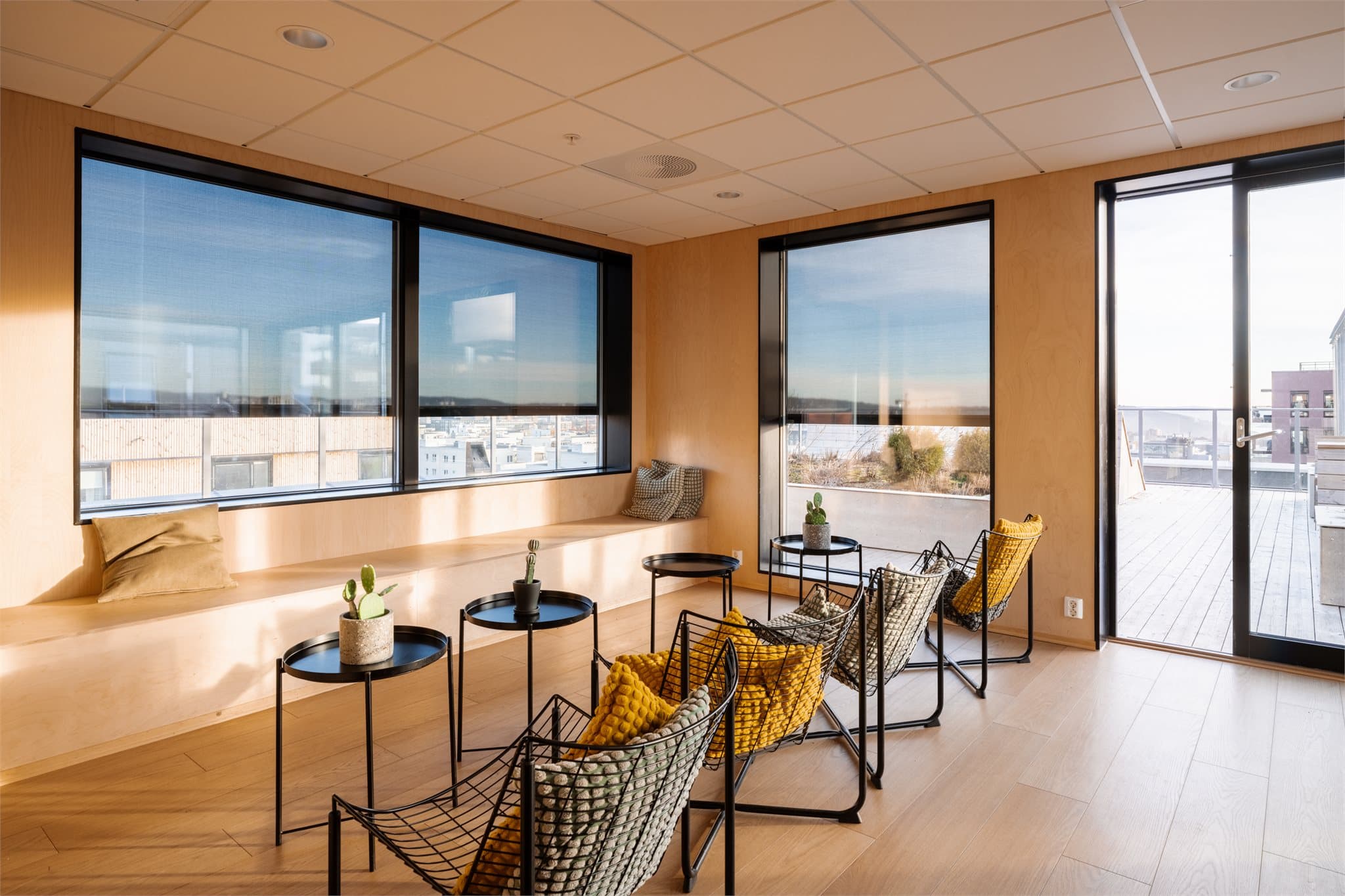 Sameiet tilbyr en felles takstue som beboerne kan benytte.