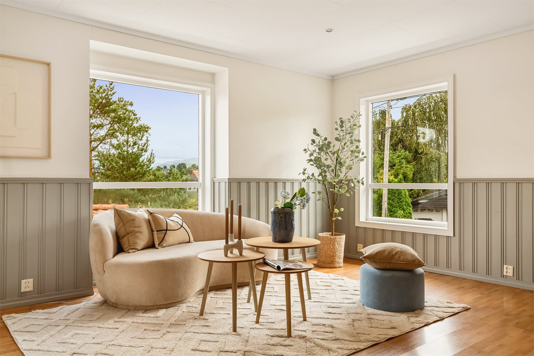 Her er det varmekabler i gulvet