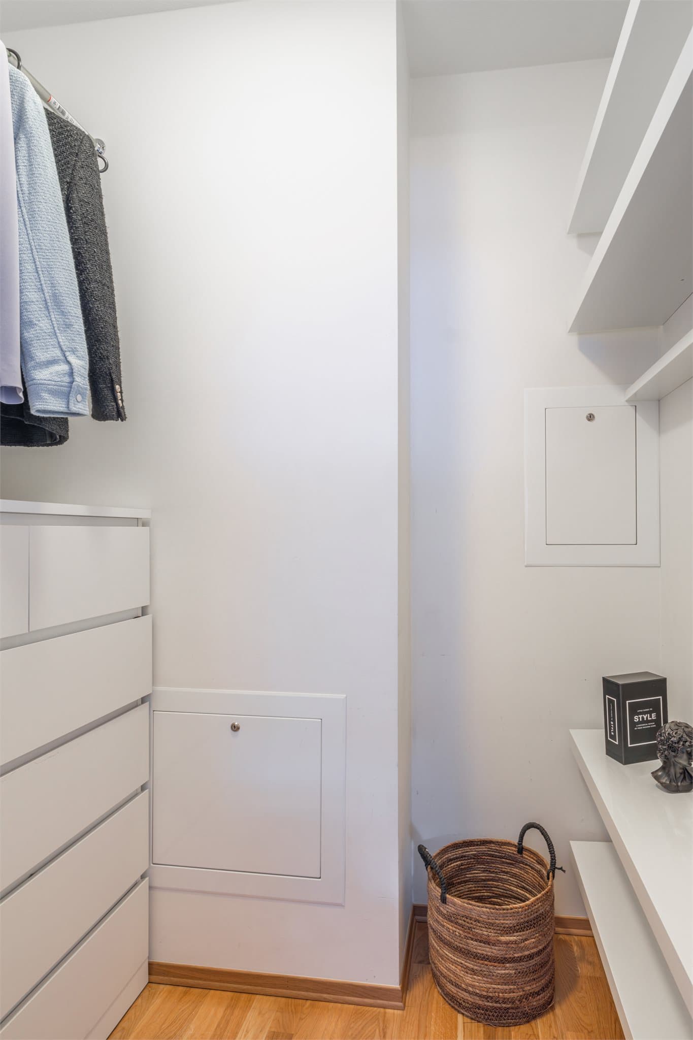 Praktisk og effektiv lagringsplass.