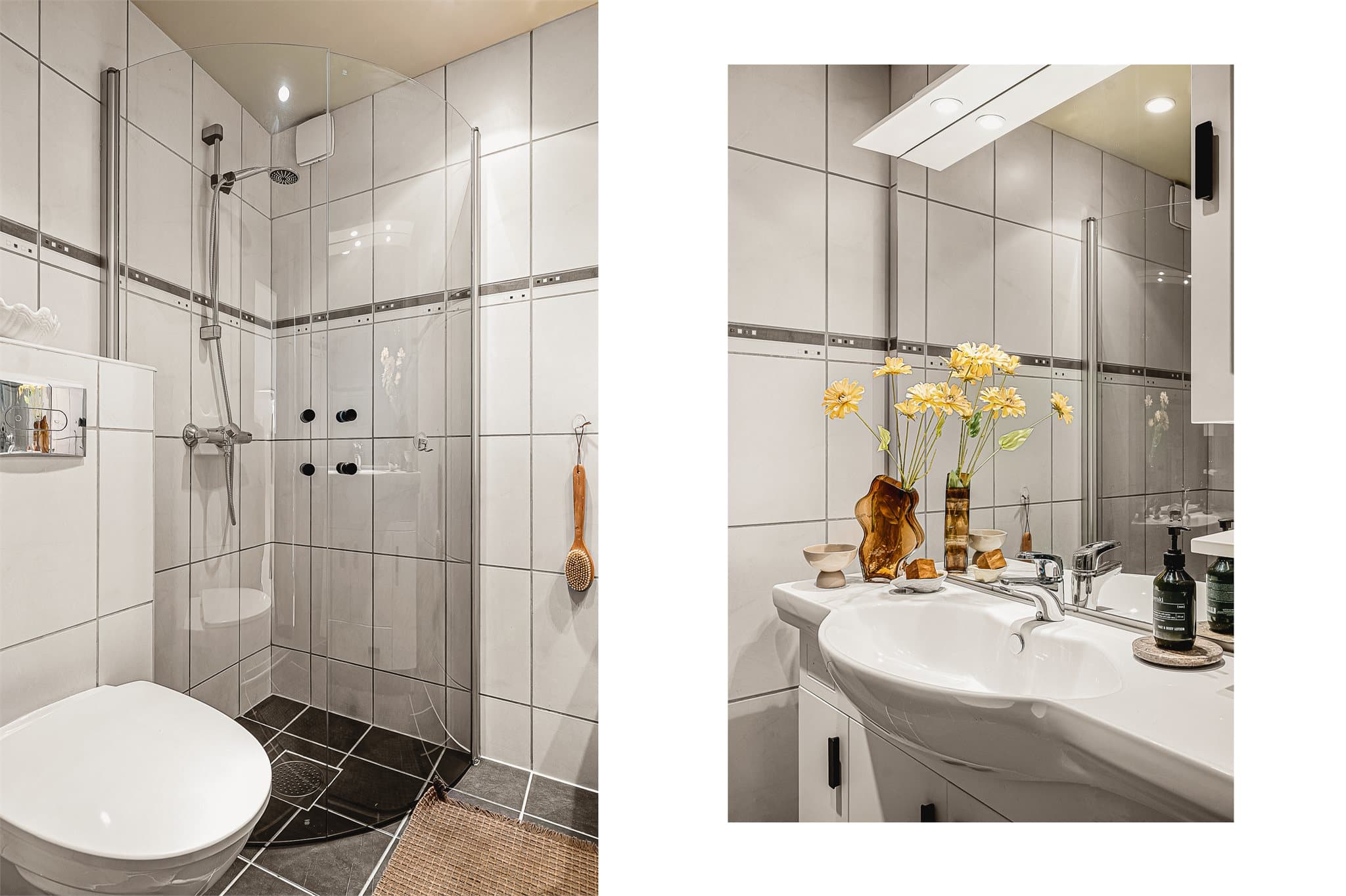- Flott, helfliset bad som måler 2,2m² -