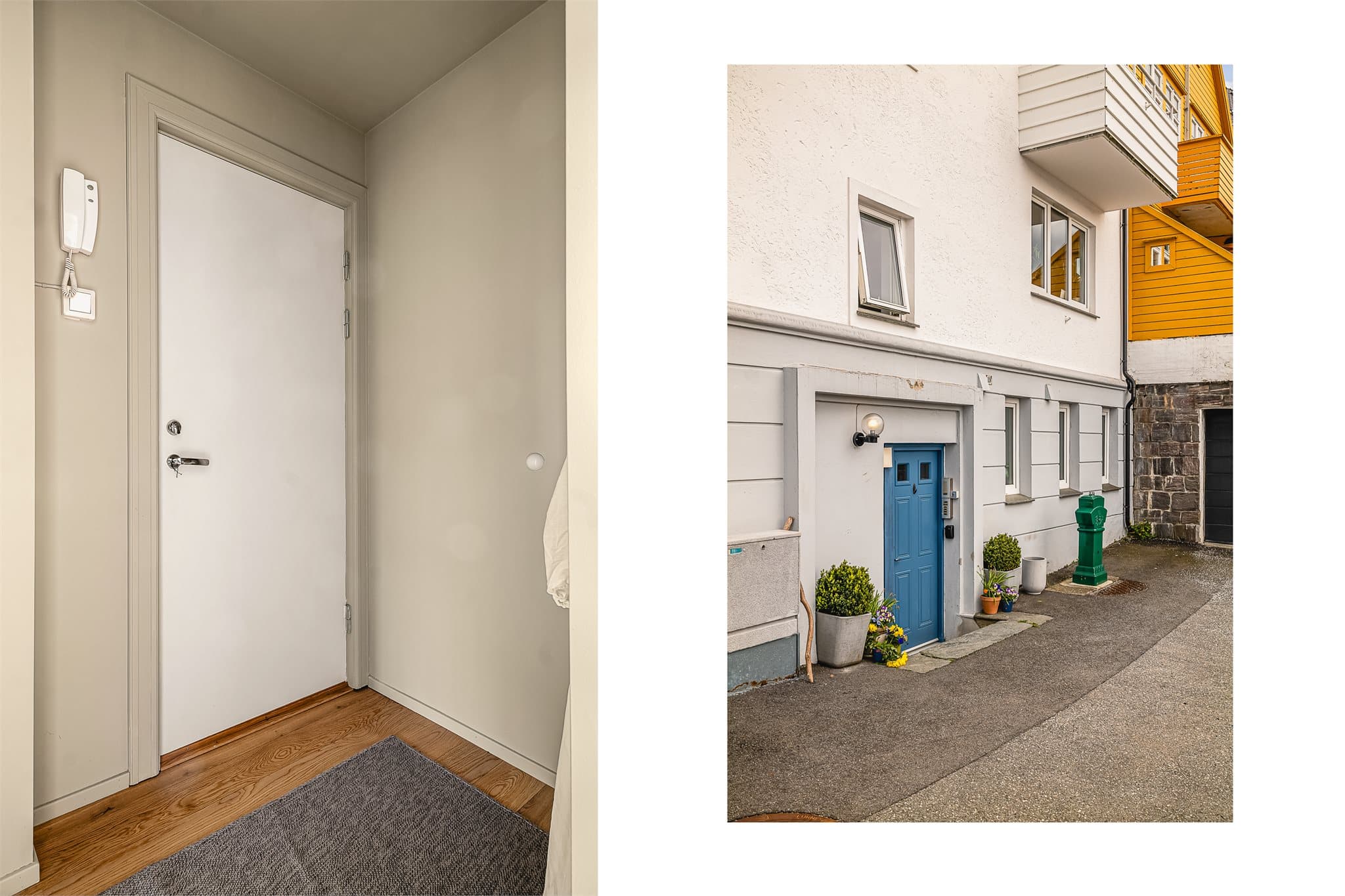 - Du blir ønsket velkommen hjem til en innbydende entré som gir et godt førsteinntrykk av leiligheten -