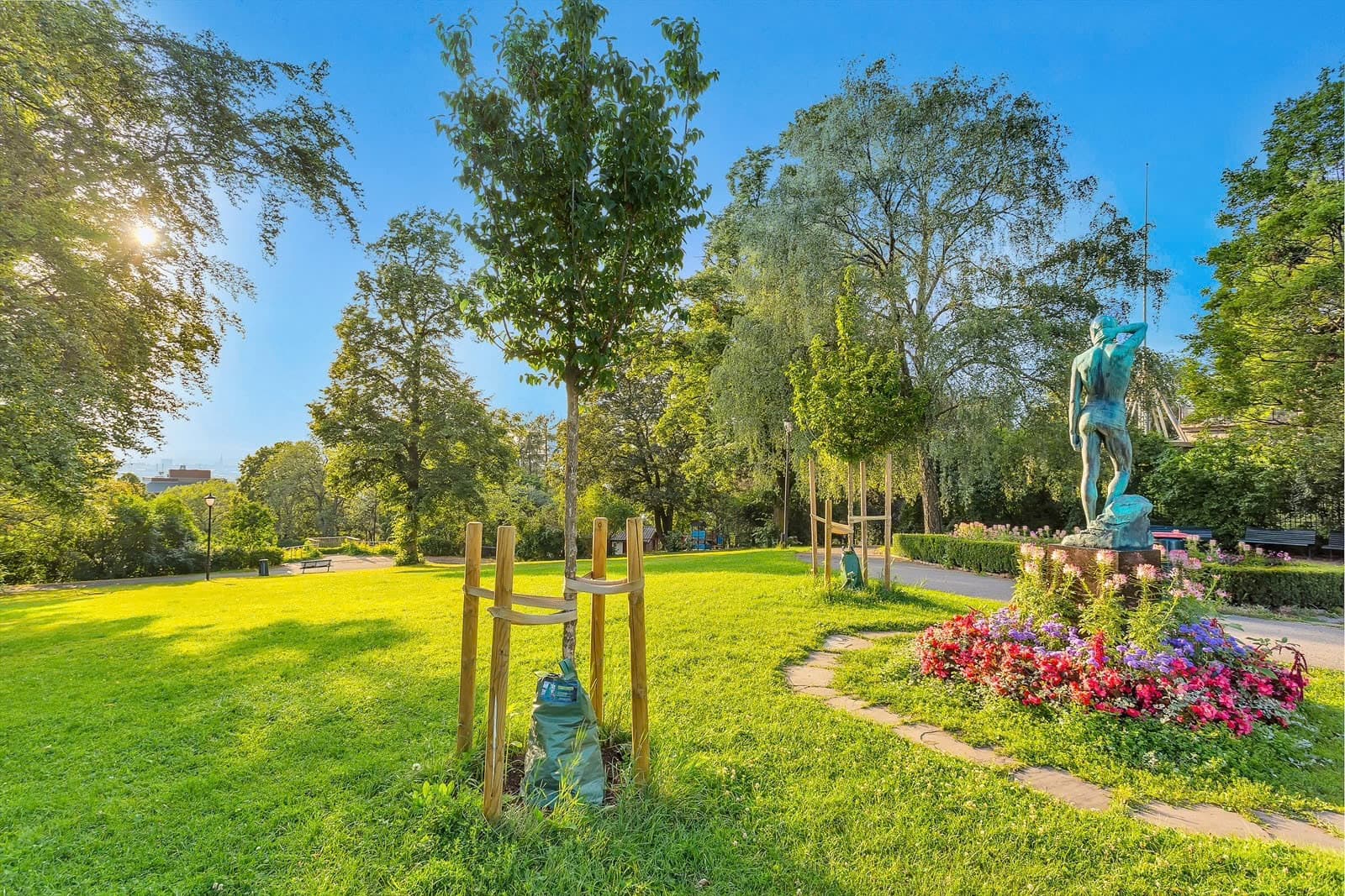 I tillegg til Botanisk hage, er det også kort vei til Kampen park.