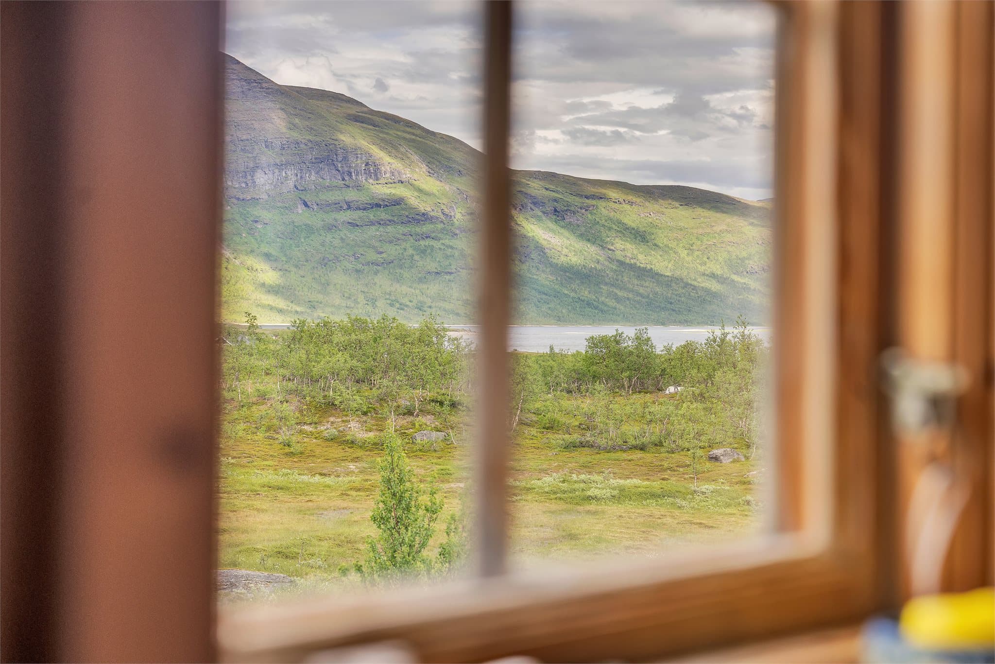Utsikt fra et av vinduene.