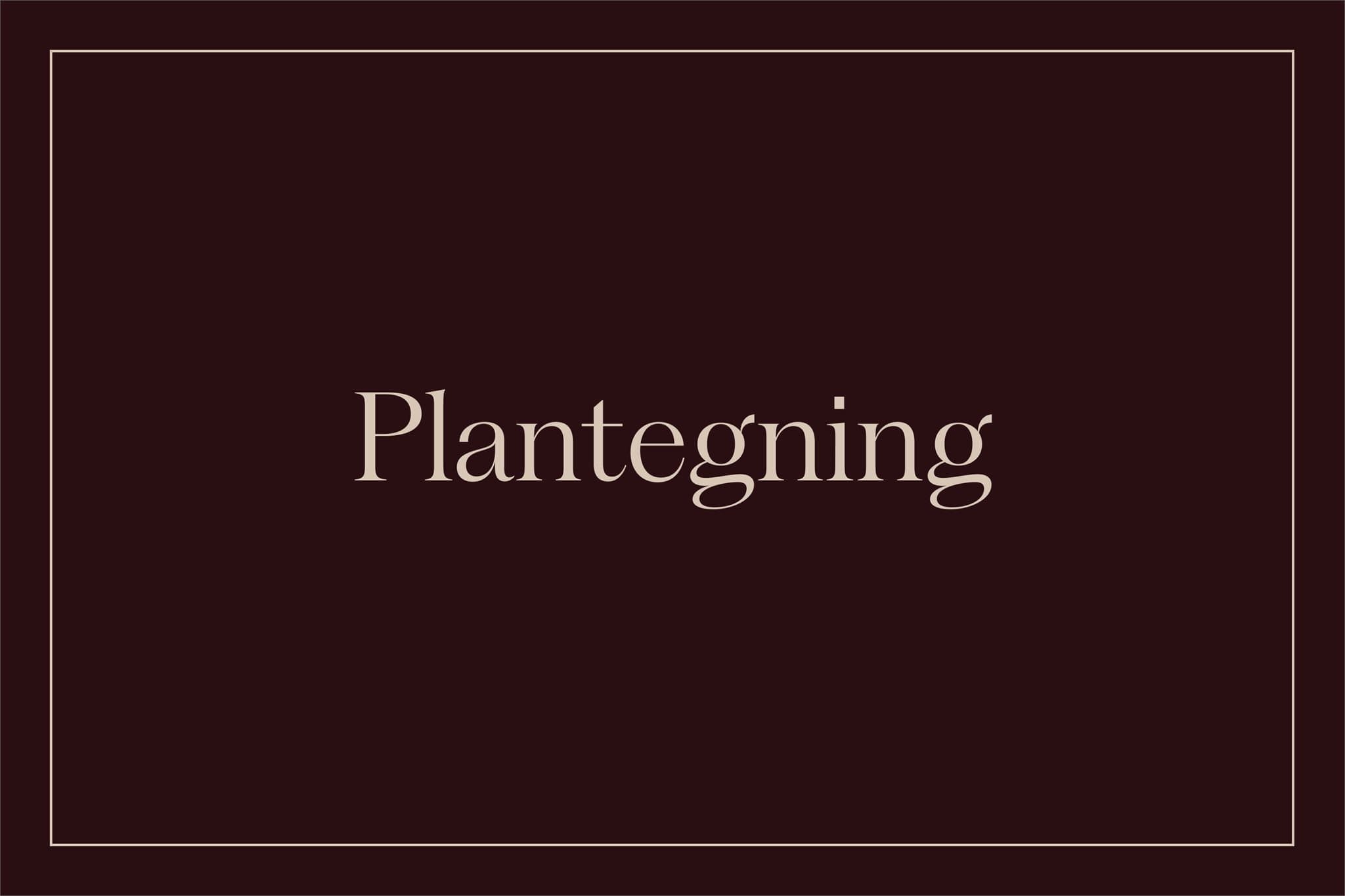 Plantegning