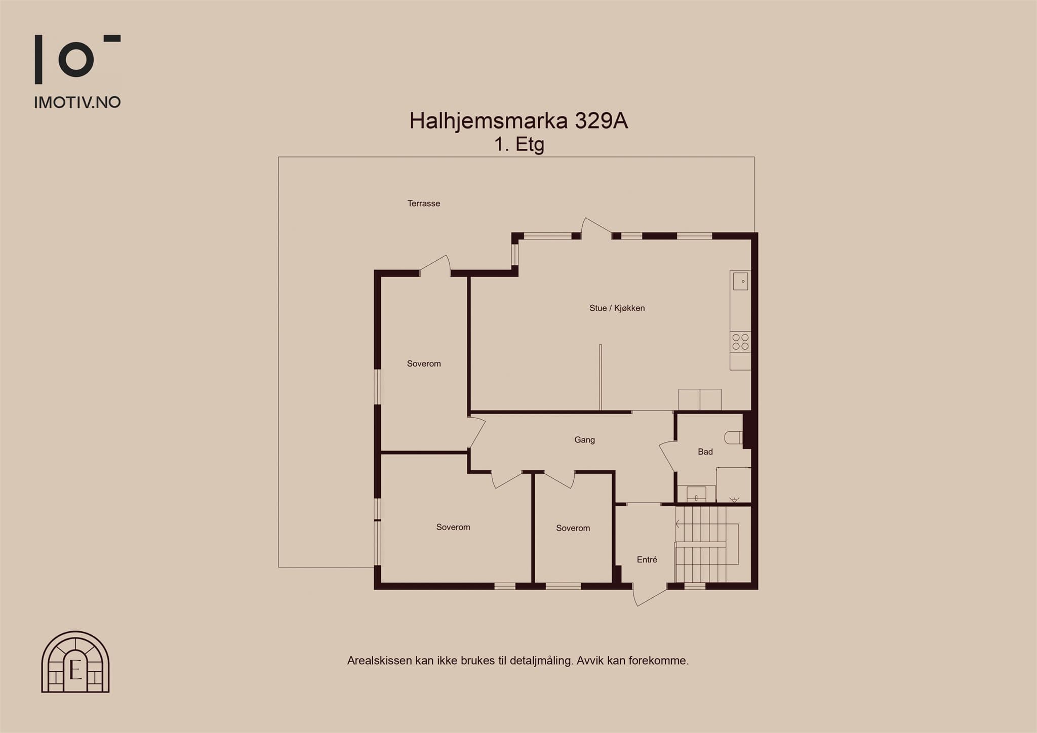 - Plantegning hovedetasje -