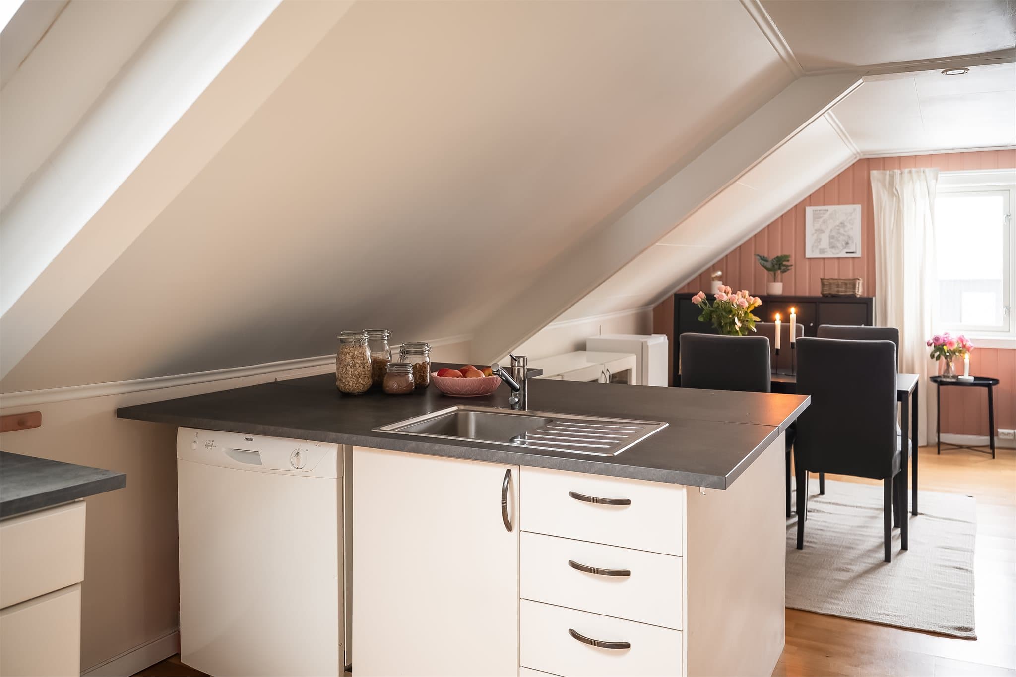 Her er det lave månedlige felleskostnader på kun kr 776,-.