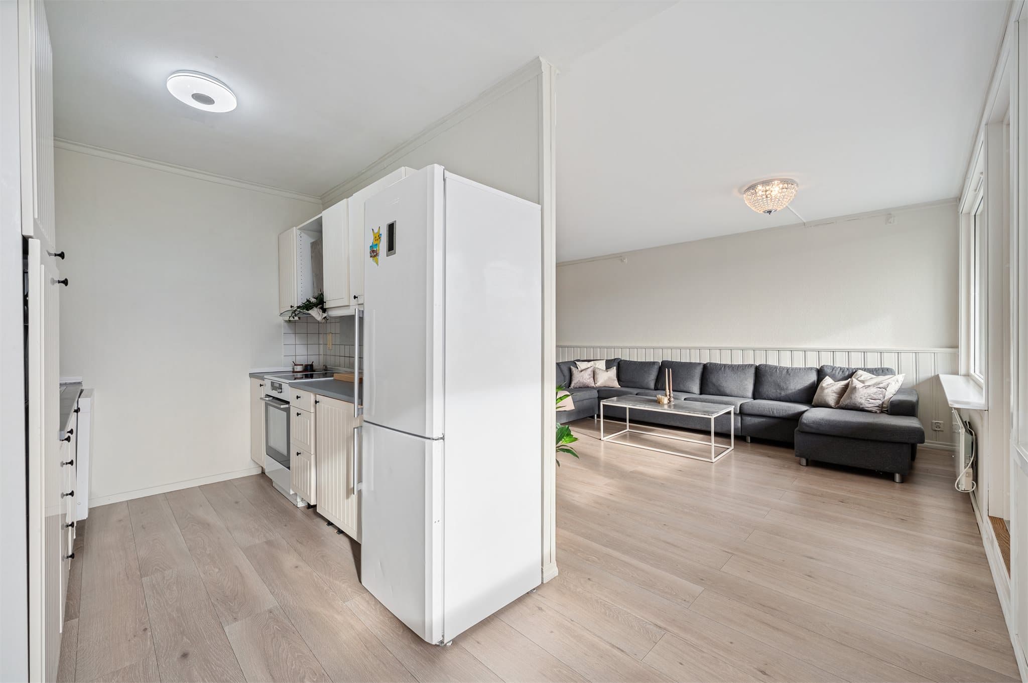 - Kjøkkenet måler 9,6m² -