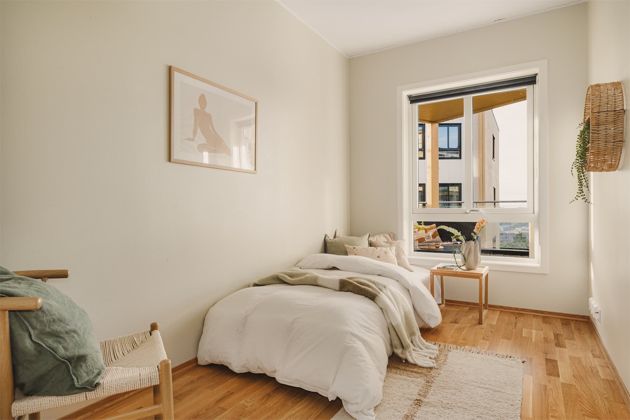 - Leilighetens andre soverom måler 7,2m² -
