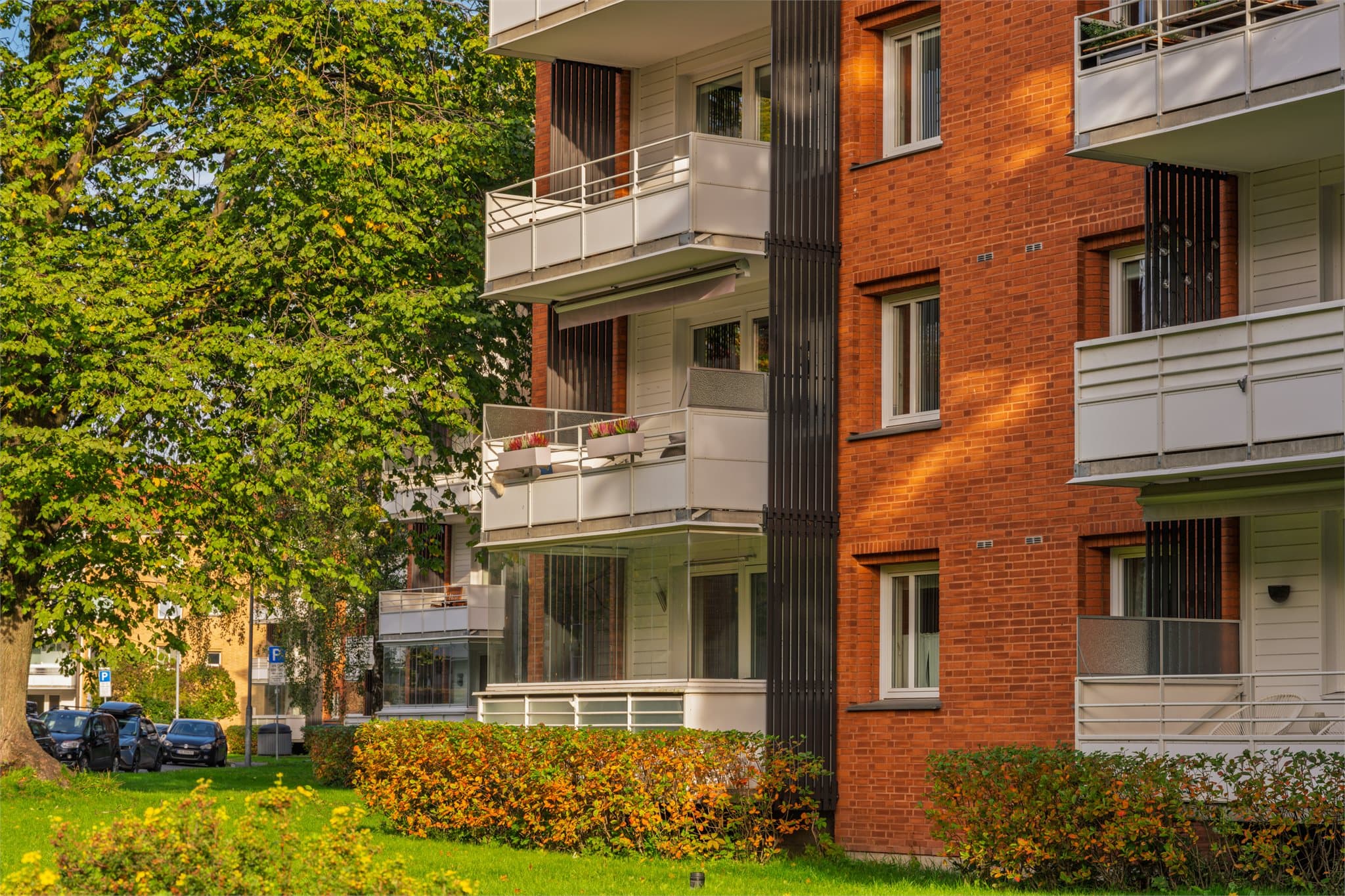 Velholdte uteområder skaper et trivelig bomiljø.