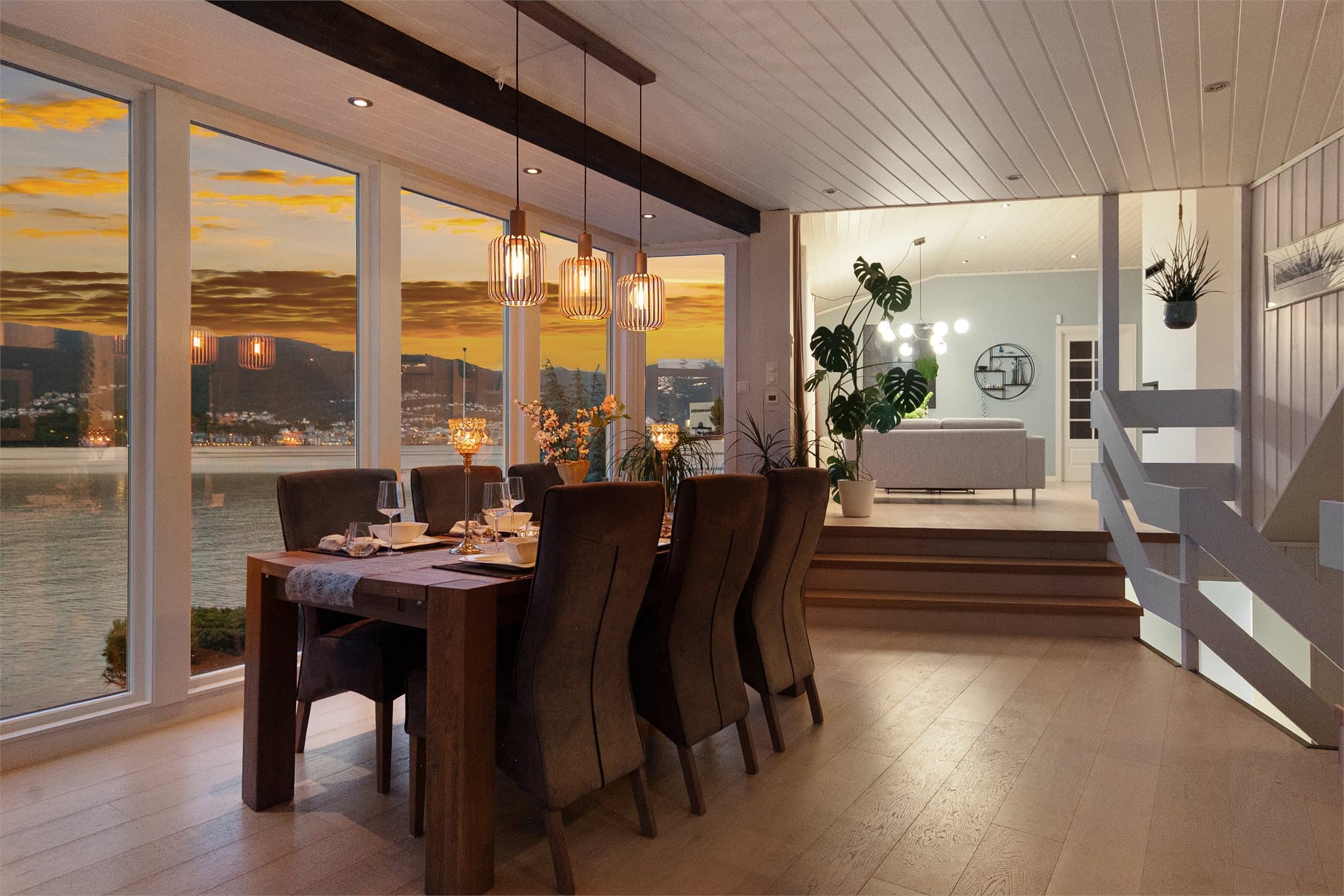 - Spisestuen måler 20 m² -
