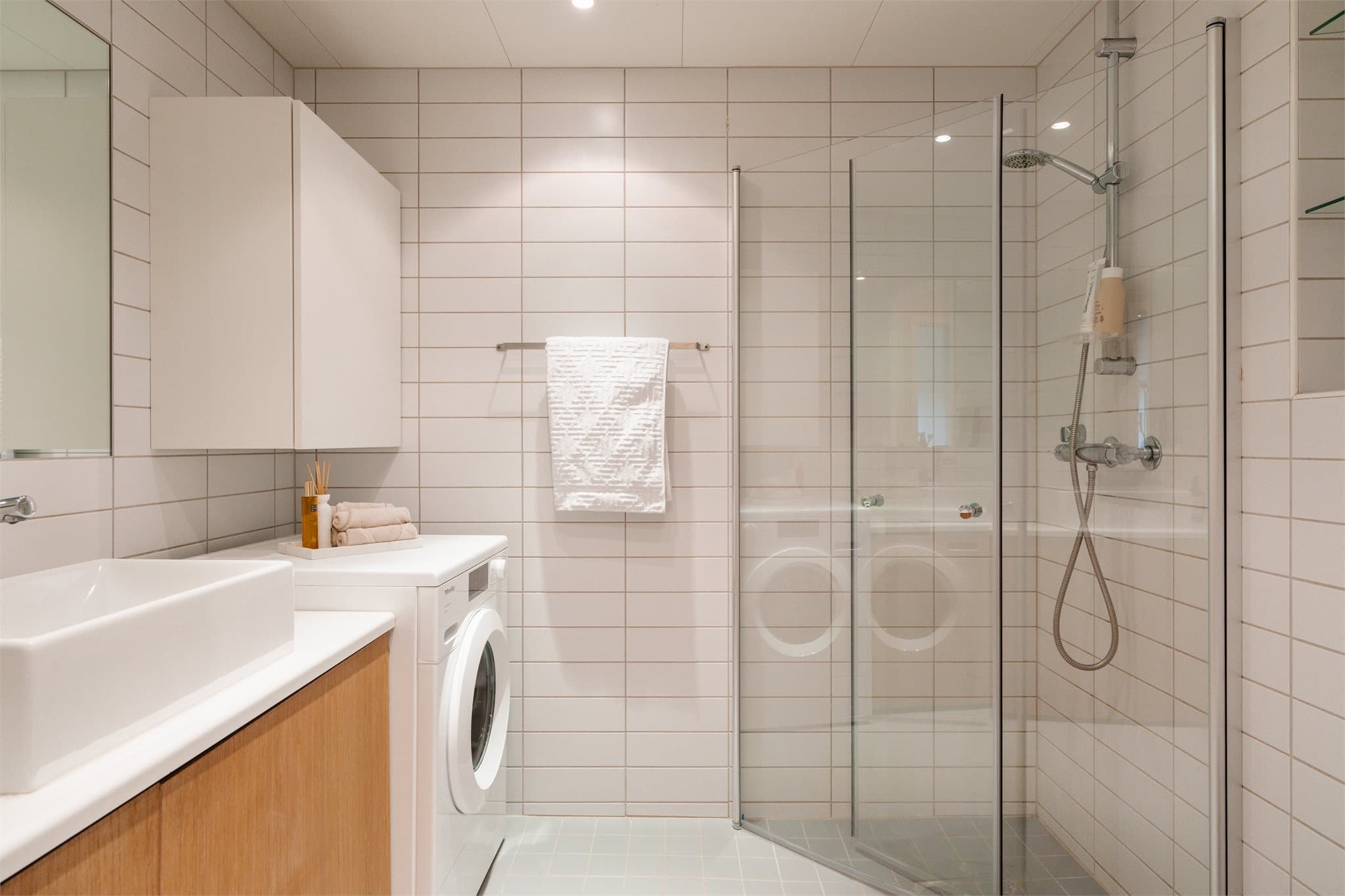 Lyst og innbydende bad av god størrelse