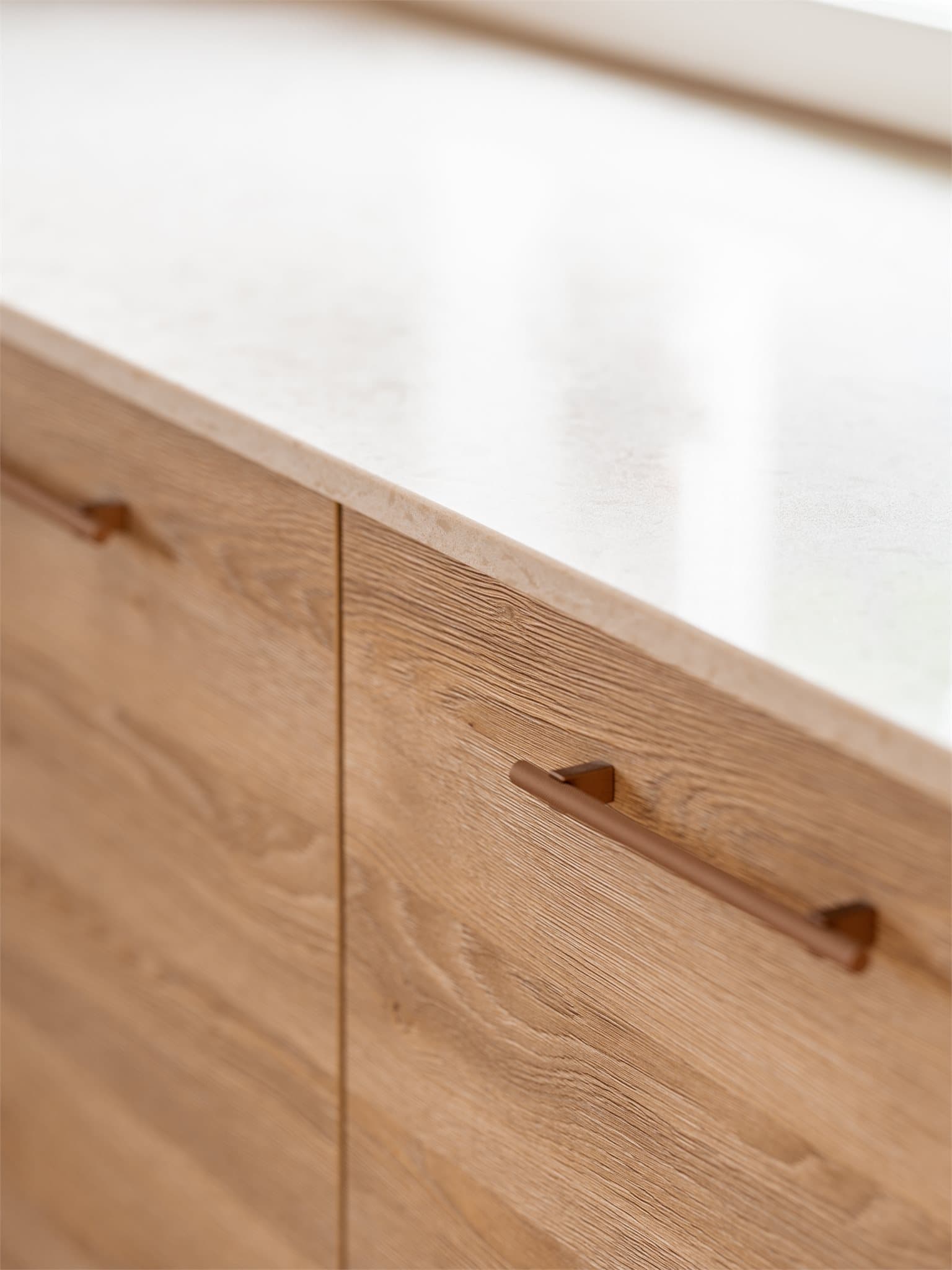 Et kjøkken av høy kvalitet med lekre detaljer.