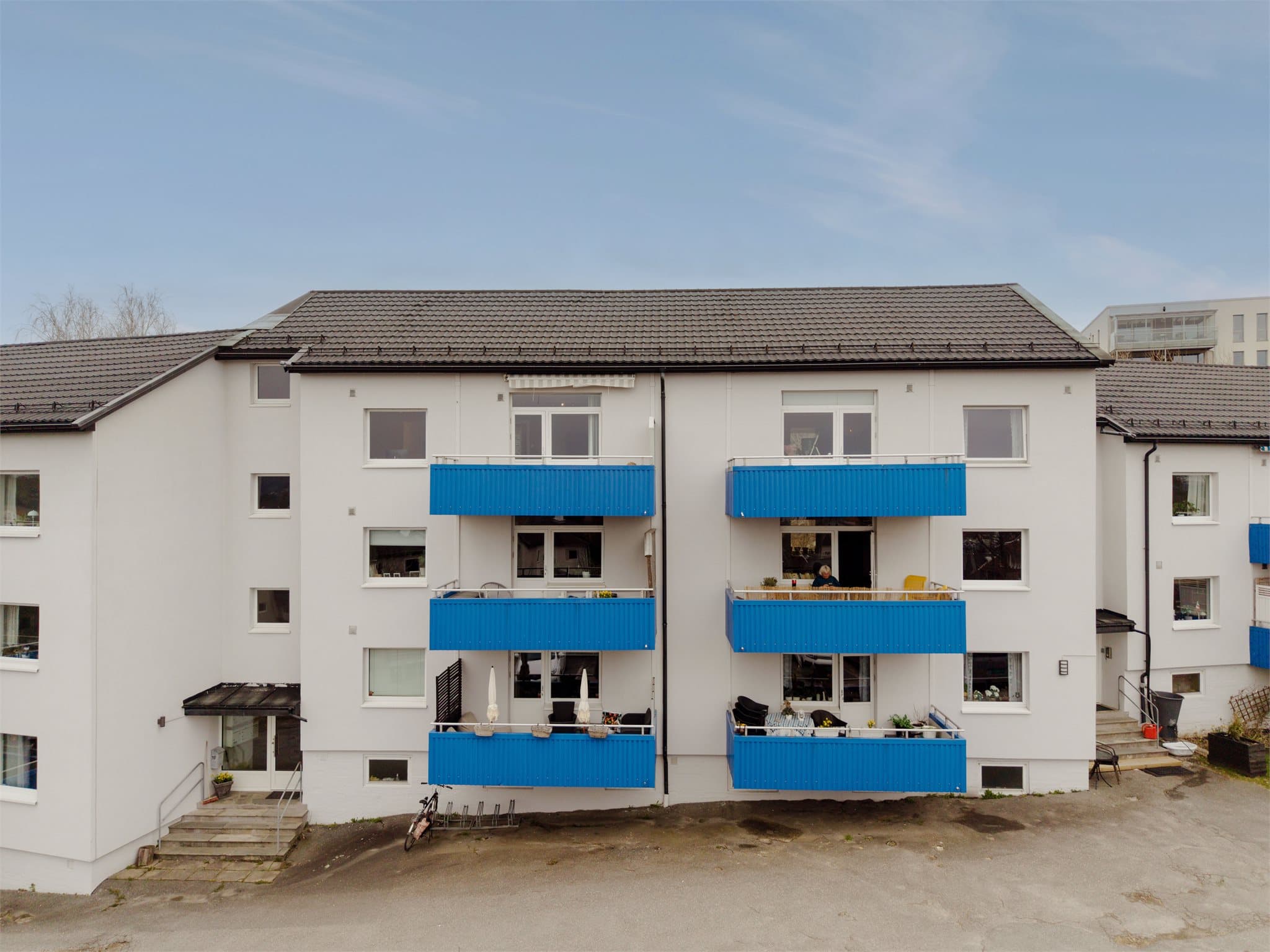 Bygningen tilhører Karivold Borettslag, et veldrevet borettslag i Fredrikstad.