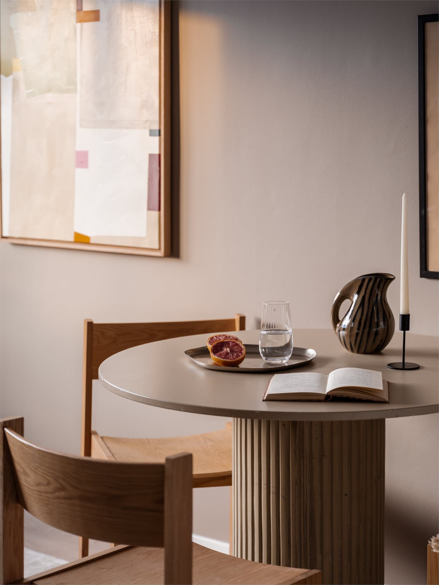 Detaljer fra spiseplassen.