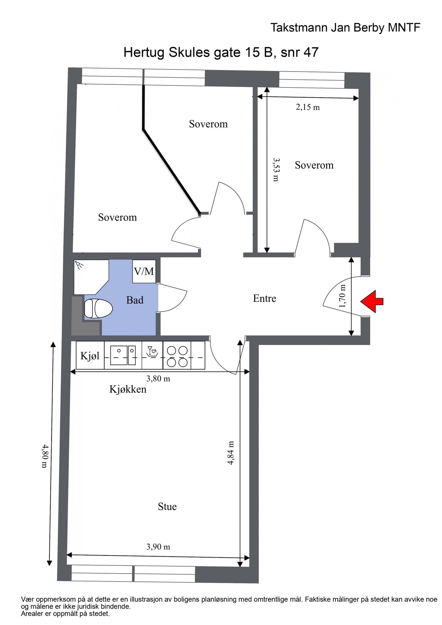 Alternativ plantegning.