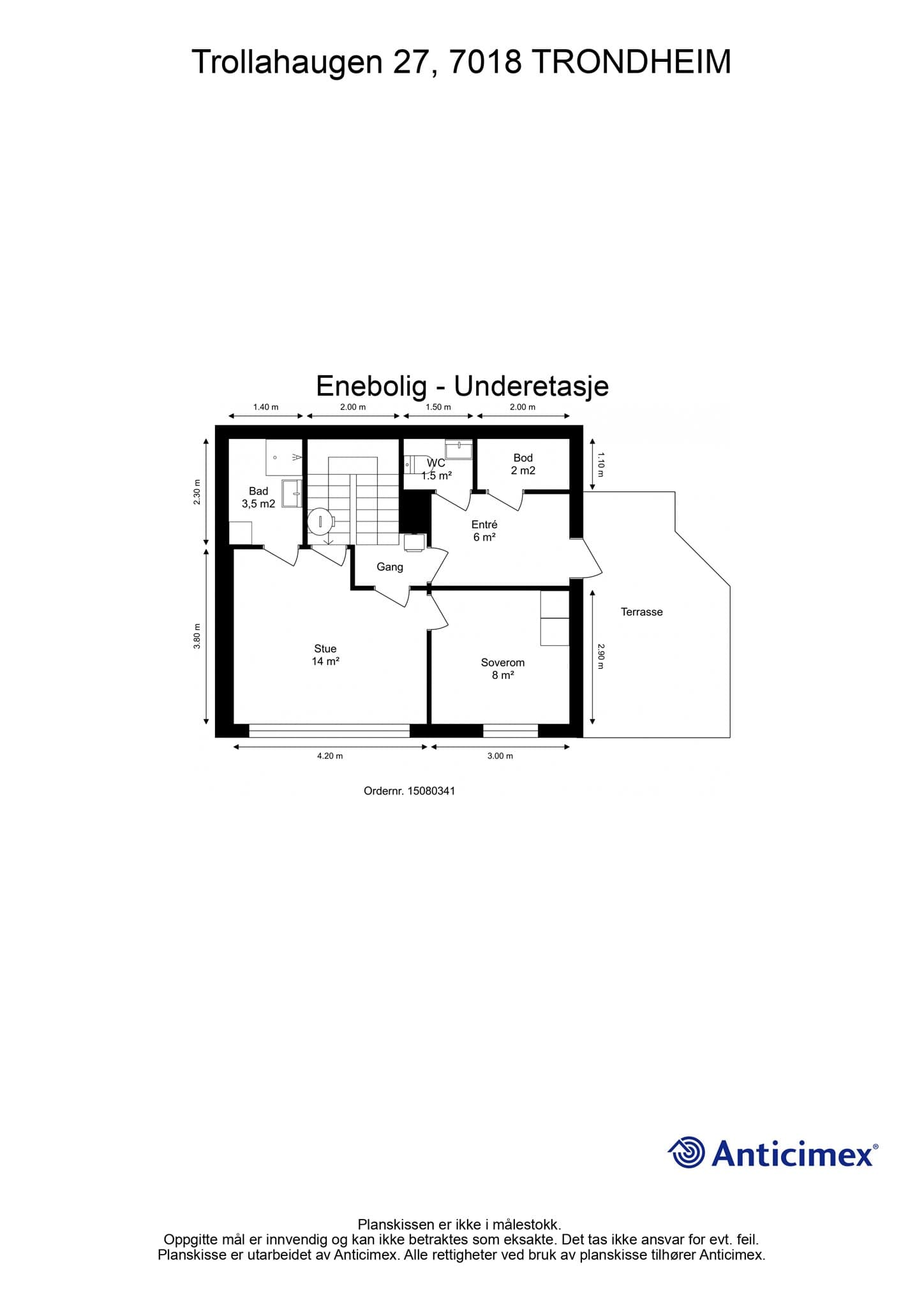 Plantegning - Underetasje.