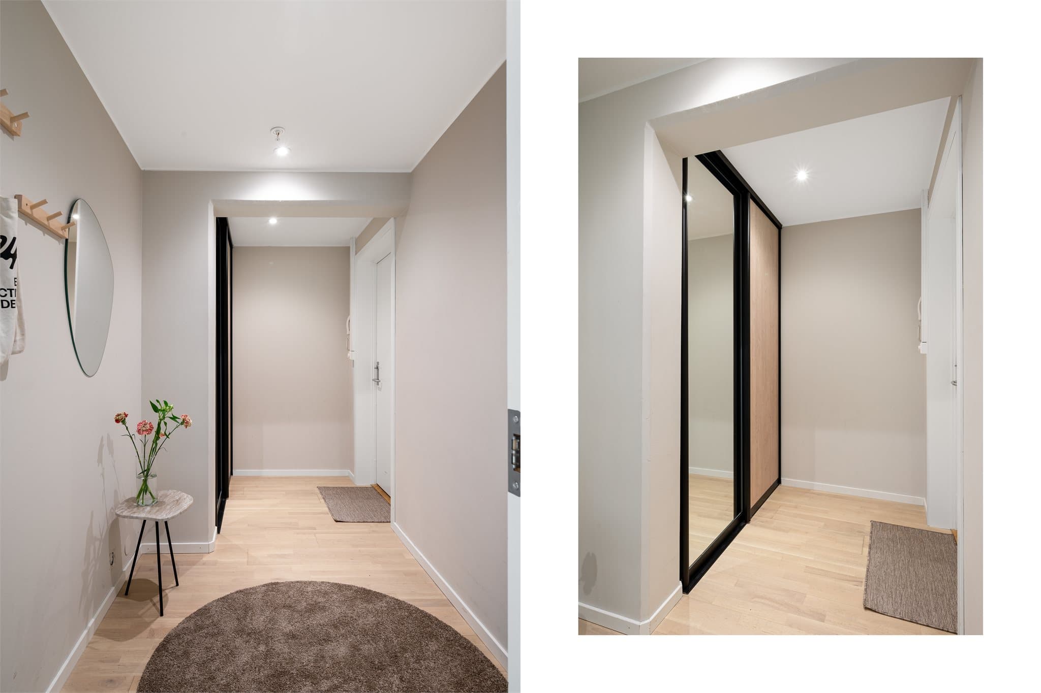 - Du bli ønsket velkommen hjem til en lys og trivelig entré som måler 5,7m² -