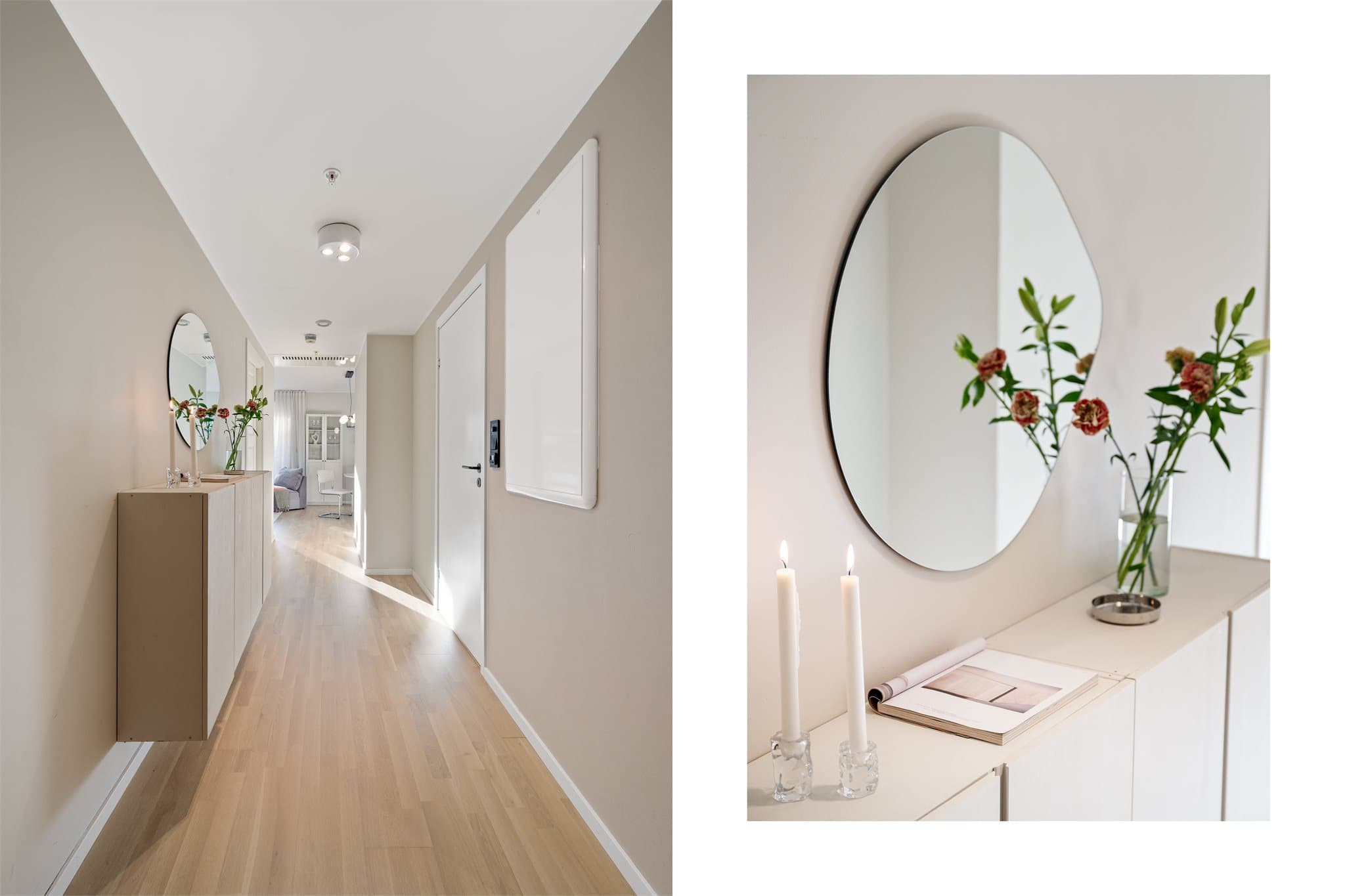 - Lys og trivelig gang som måler 8,6m² -