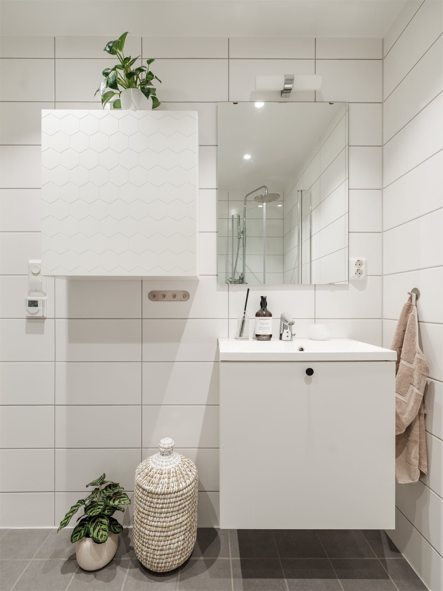 Begge badene har den samme gode standarden.