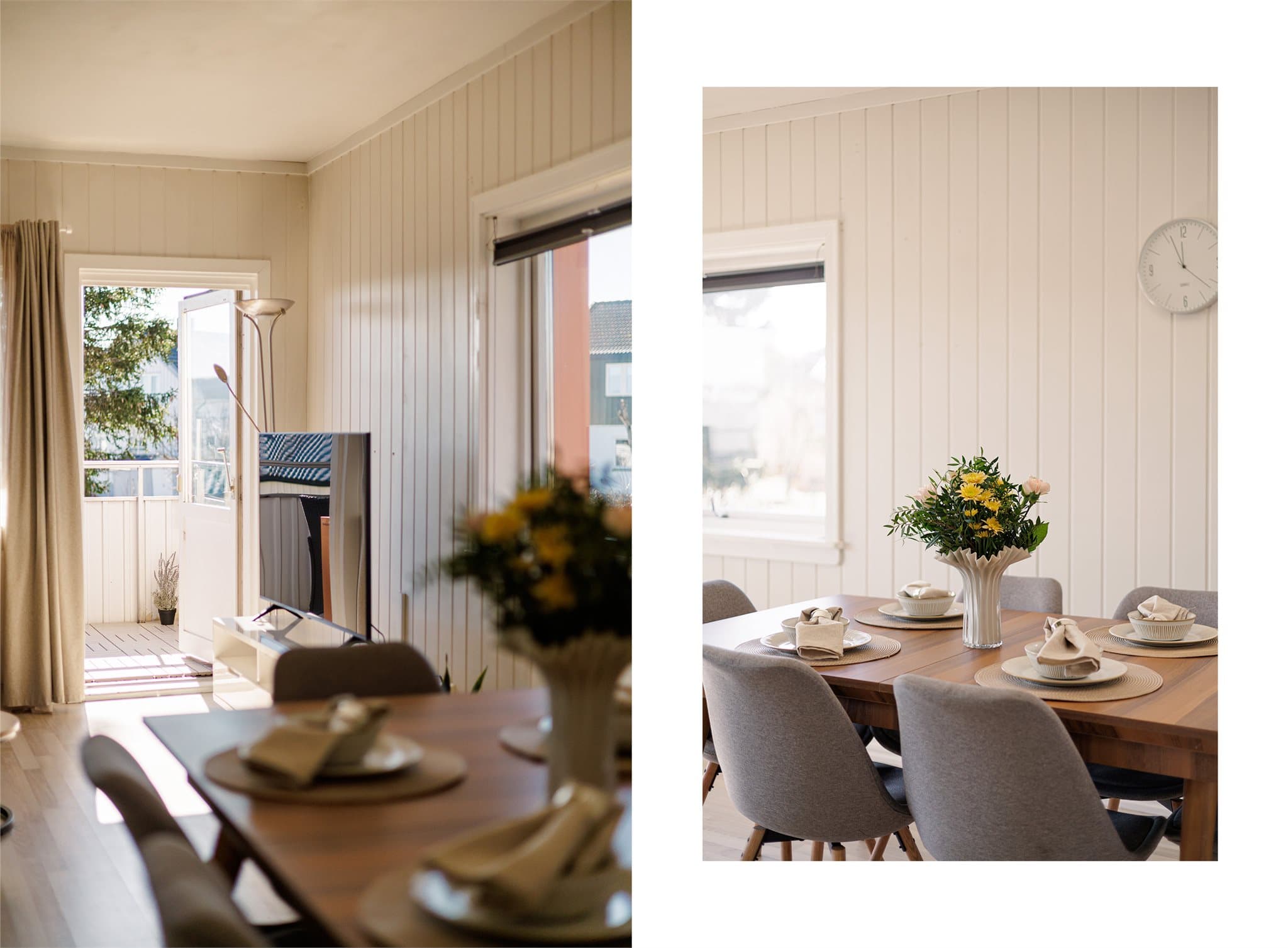 Herfra er det direkte utgang til verandaen. Veranda Verandaen er på ca. 9 kvm og fungerer som en naturlig forlengelse av stuen i sommerhalvåret.