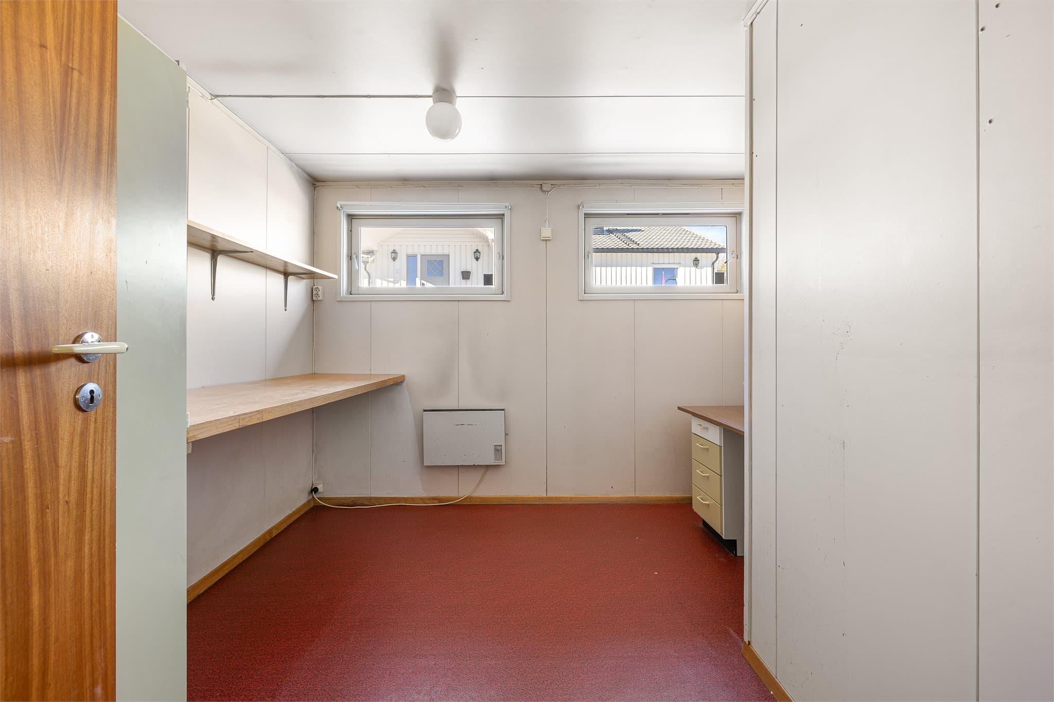 Bod på 8,2 m² med gode muligheter for tilpasning etter eget ønske.