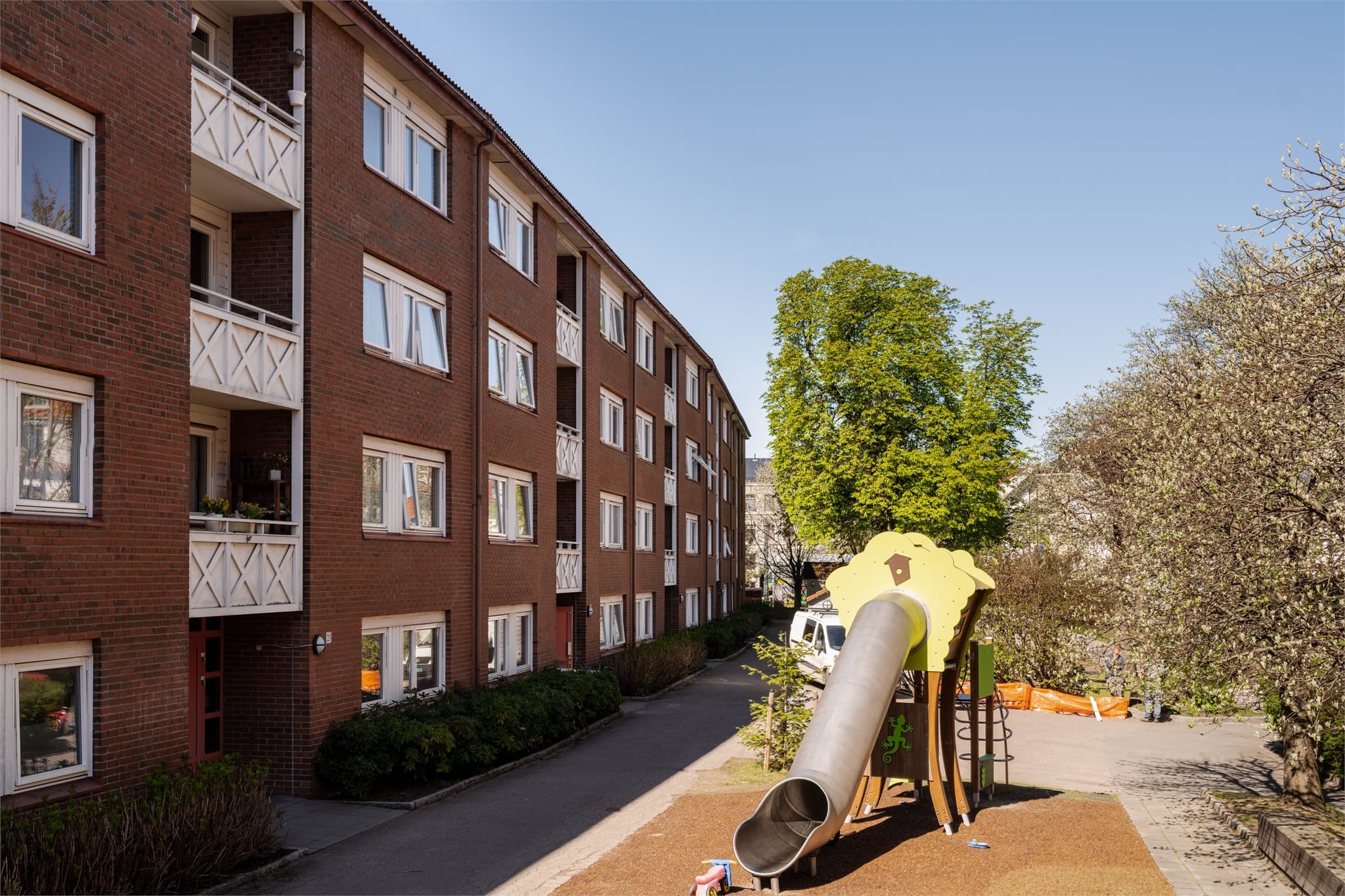 Hyggelig og skjermet bakgård