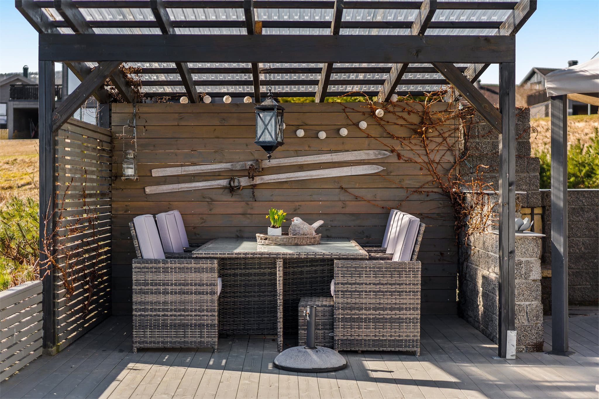 Skjermet og fin uteplass