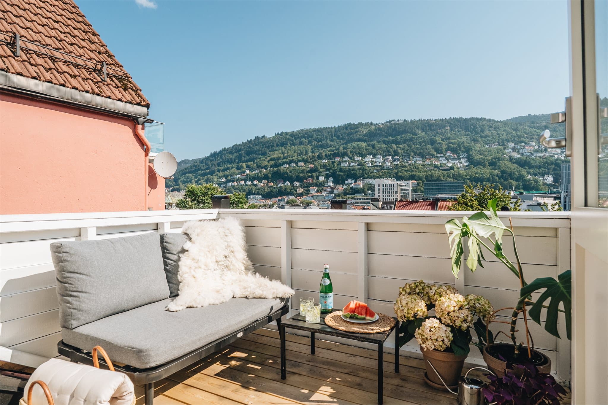 Balkongen er på 4,6 m²