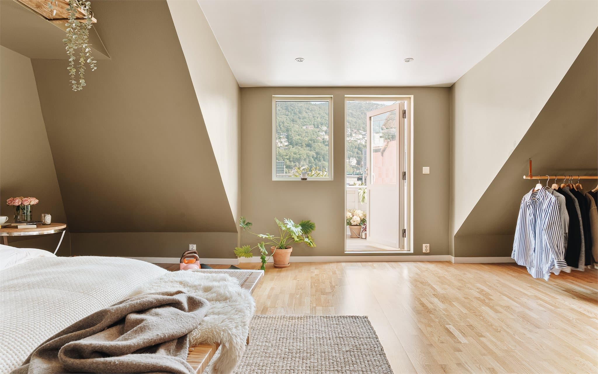 Soverommet har også en egen balkong