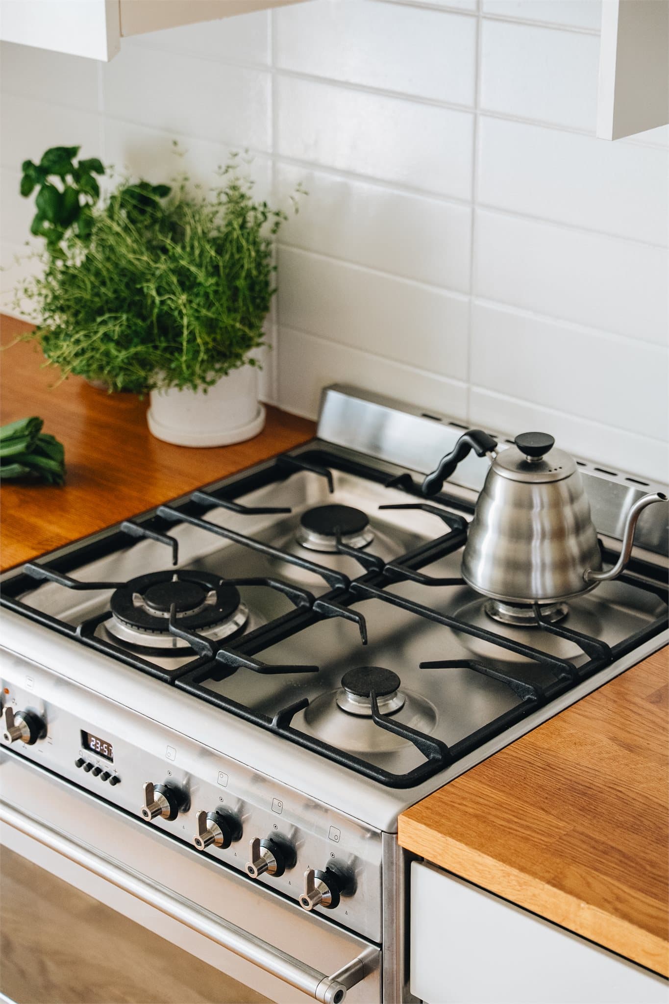 Komfyr med gasstopp fra Smeg