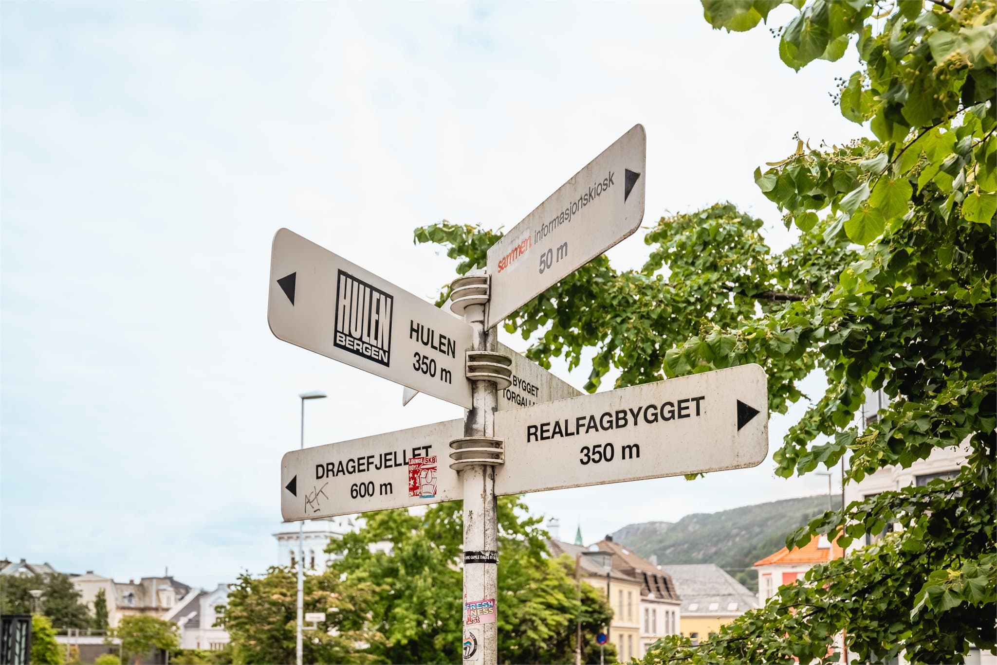 Ulike studentinstitusjoner er bare en gåtur unna