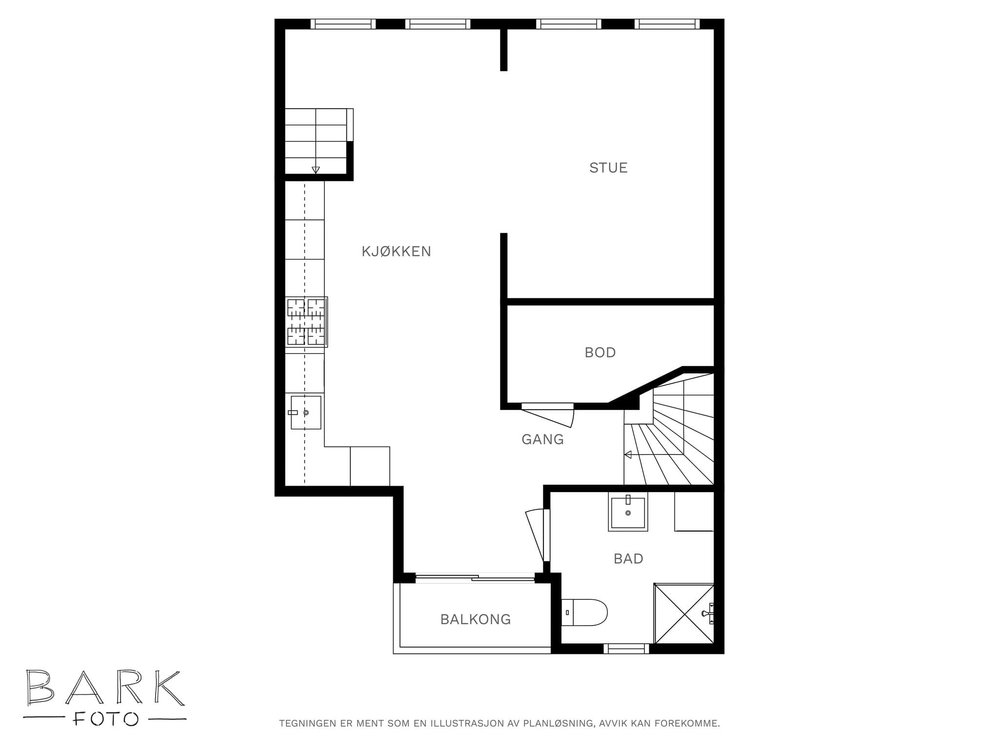 Plantegning 3. etasje