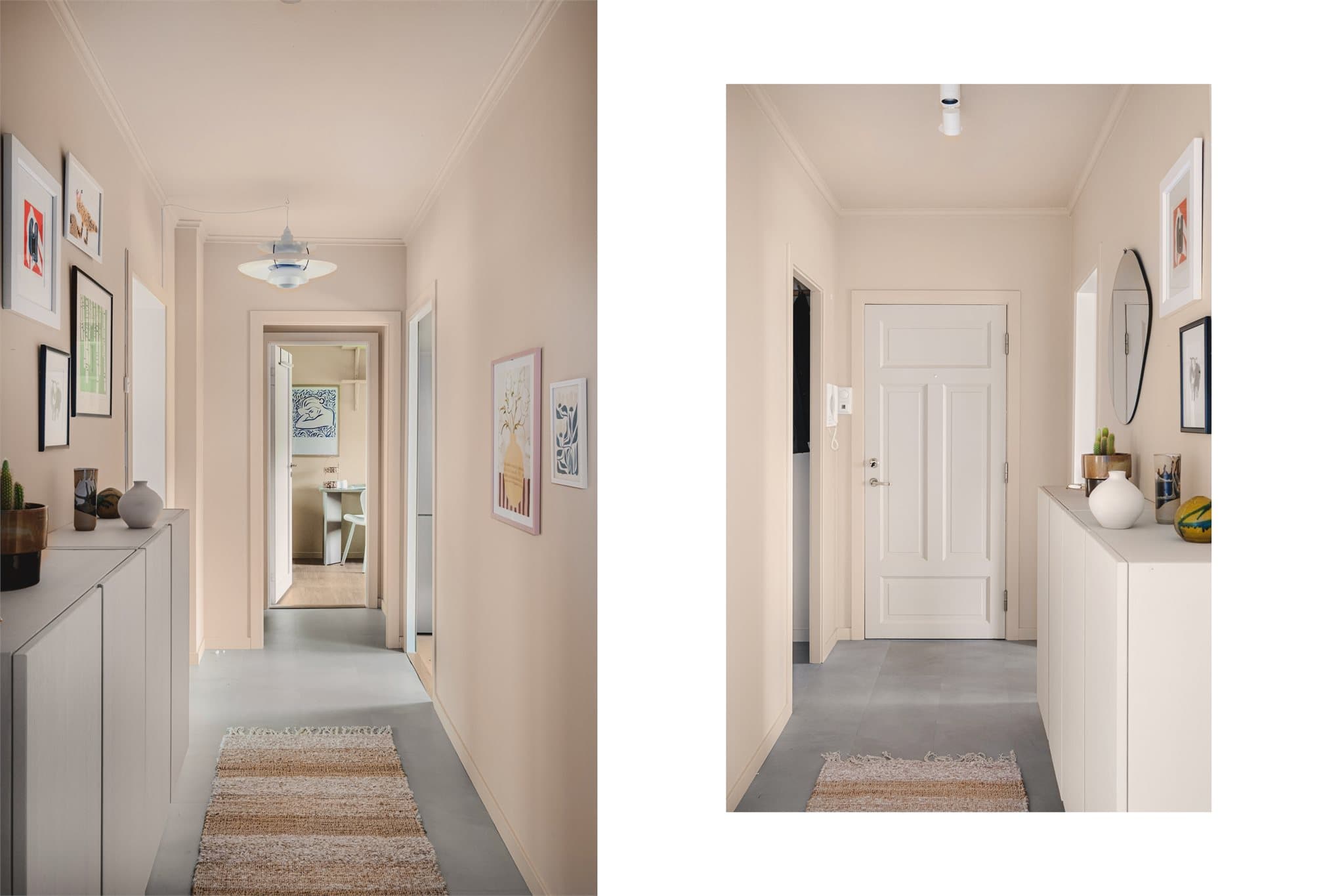 - Entré/gang måler 8,1m² -