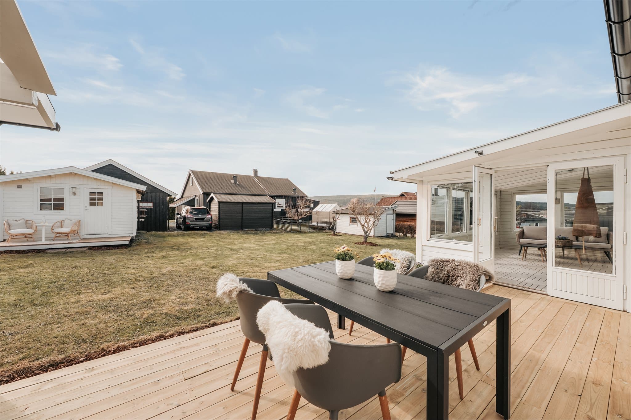 Terrassen måler hele 27 m².