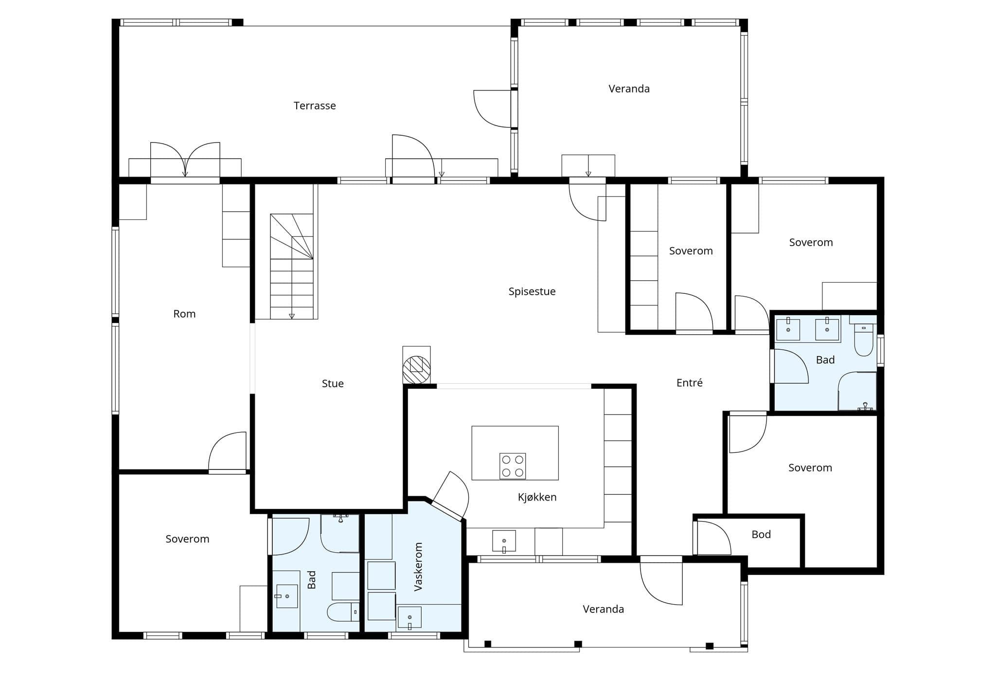 Plantegning 1.etasje.