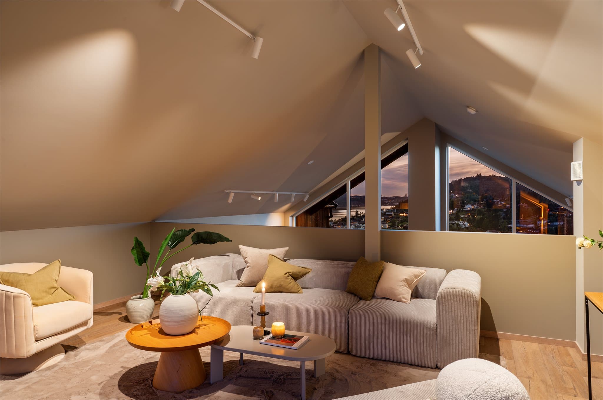 - Hemsen har et gulvareal på 34m² -