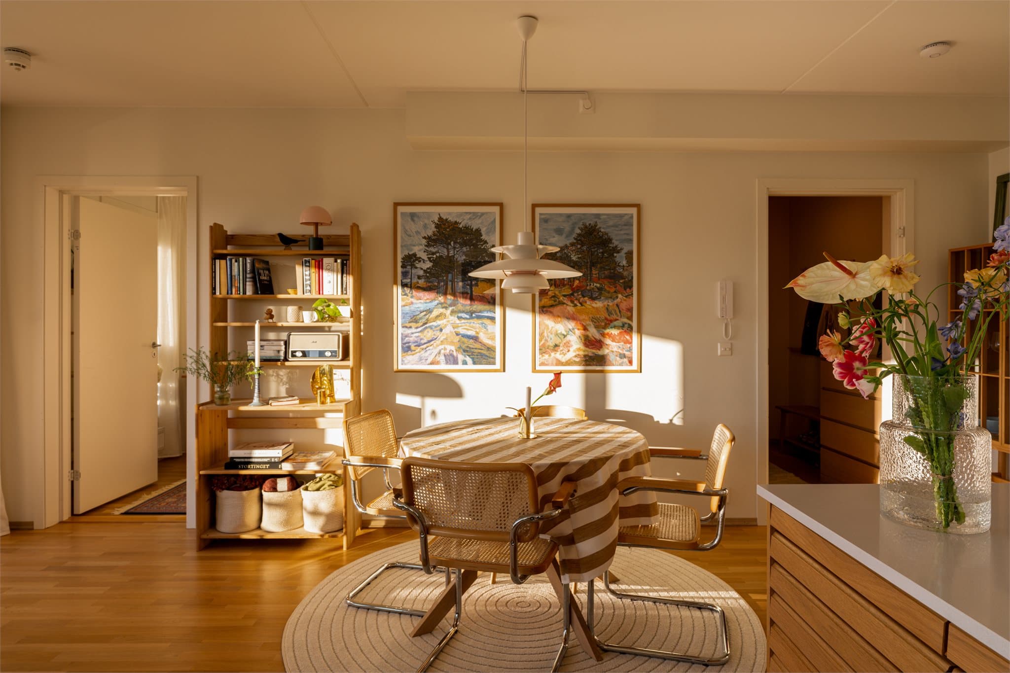 Et lunt, varmt og innbydende hjem med god atmosfære.