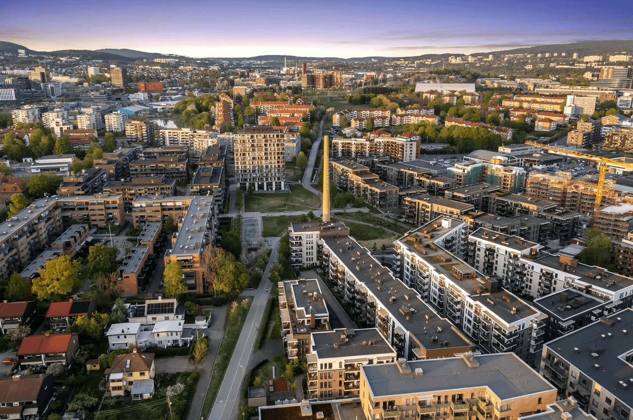 Området har vært gjennom en omfattende transformasjon de senere år og har blitt et svært attraktiv område.