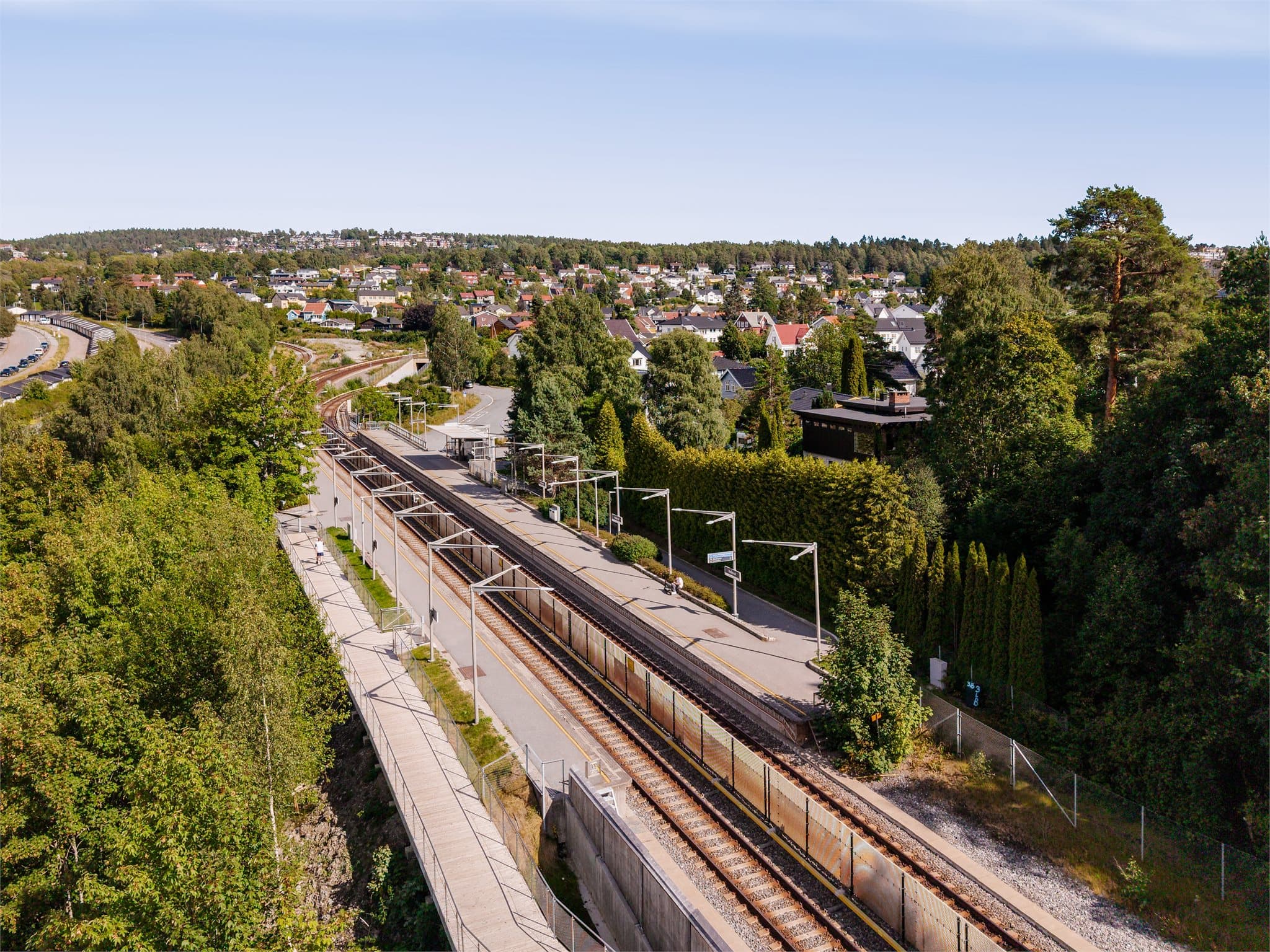 Fire T-banelinjer gir enkel og effektiv reise til Oslo sentrum.