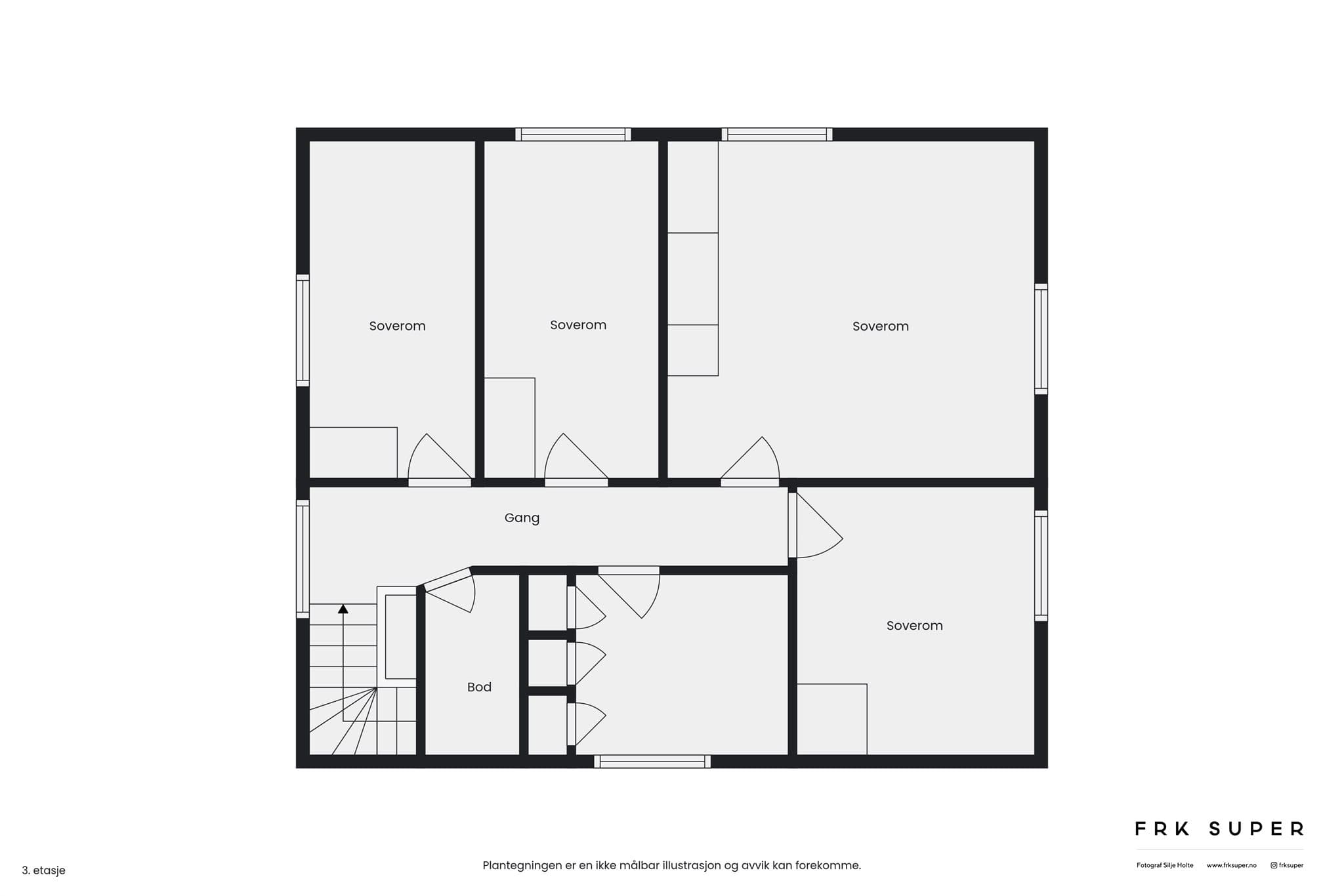 Plantegning- Loftsetasje