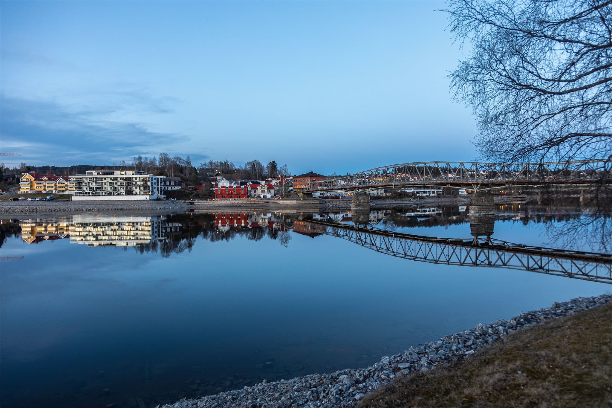Hyggelige Sundet og Vorma og munningen til Mjøsa