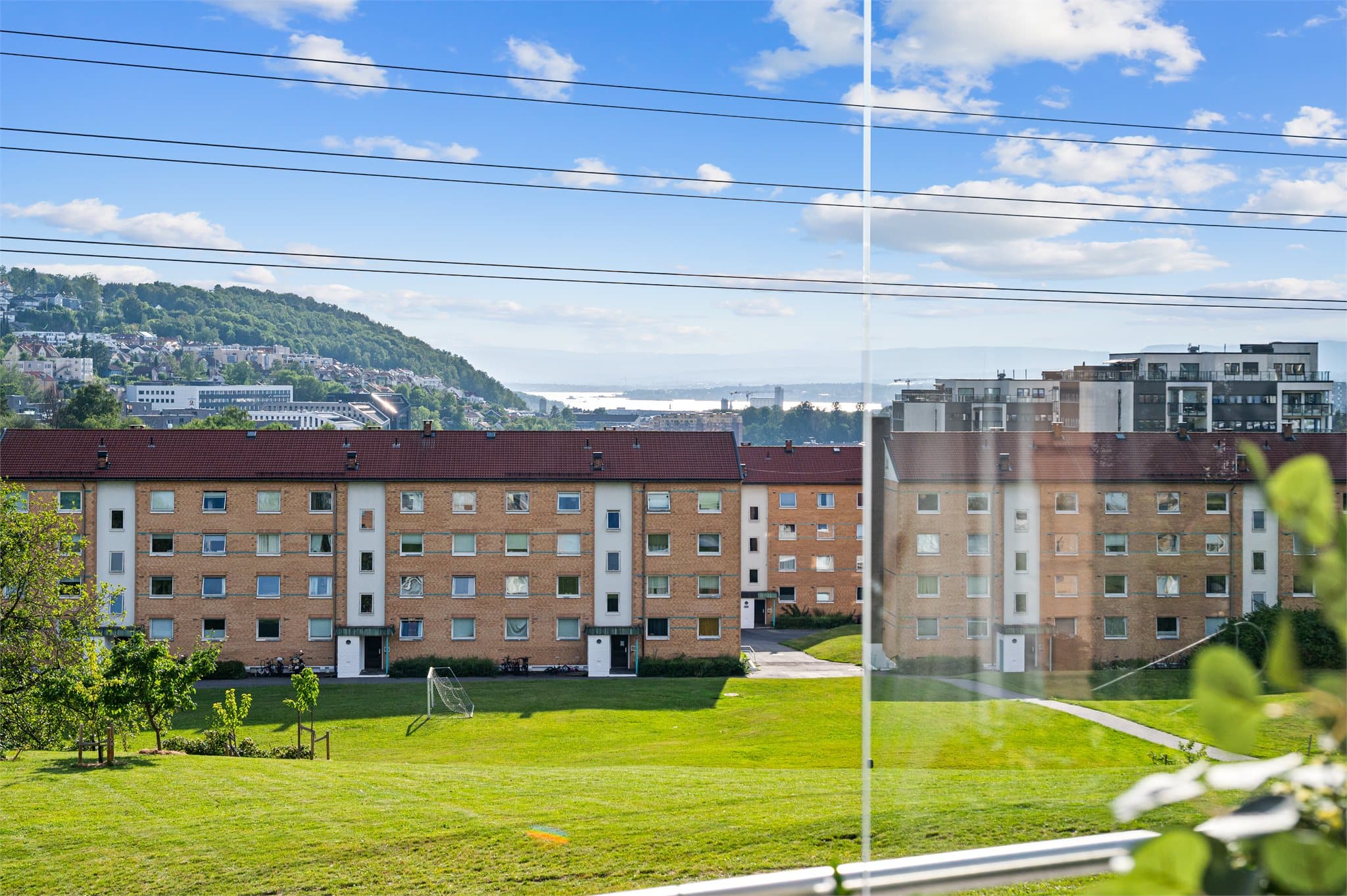 Nydelig utsikt over Ekeberg, Oslofjorden og Vålerenga.