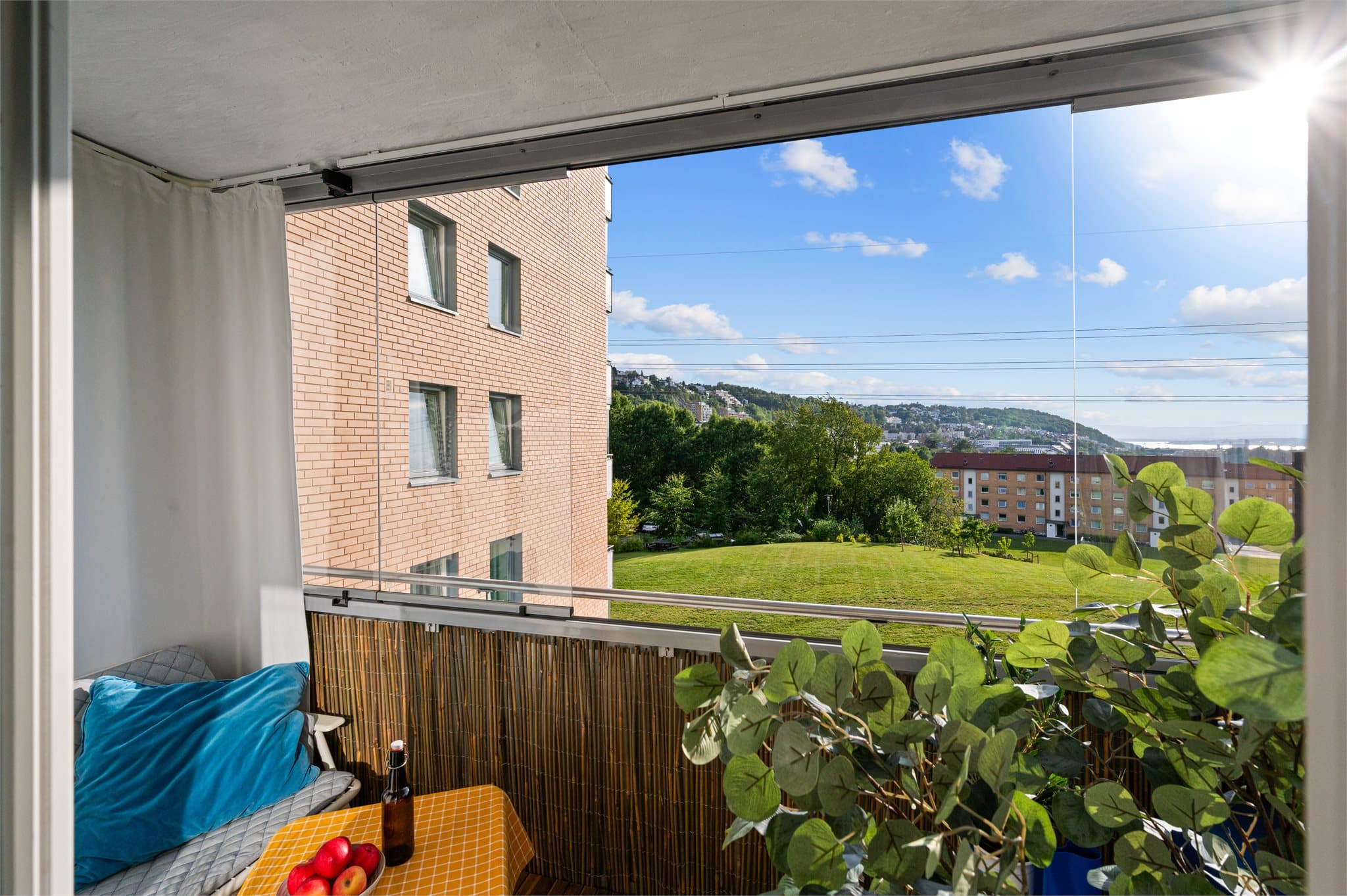 Her er du omringet av nydelige, grønne omgivelser.